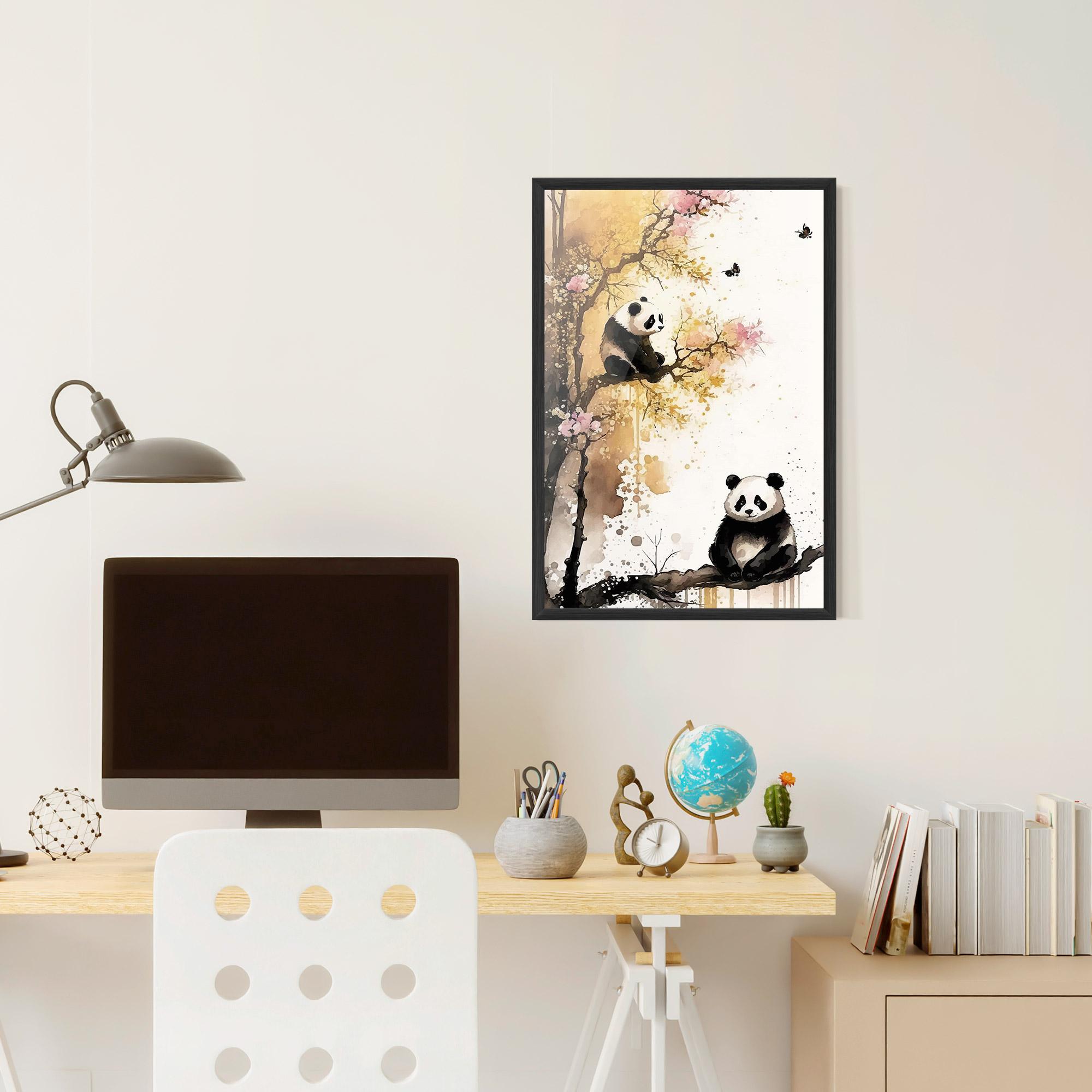 Poster Înrămat Panda Asiatic View mockup 6