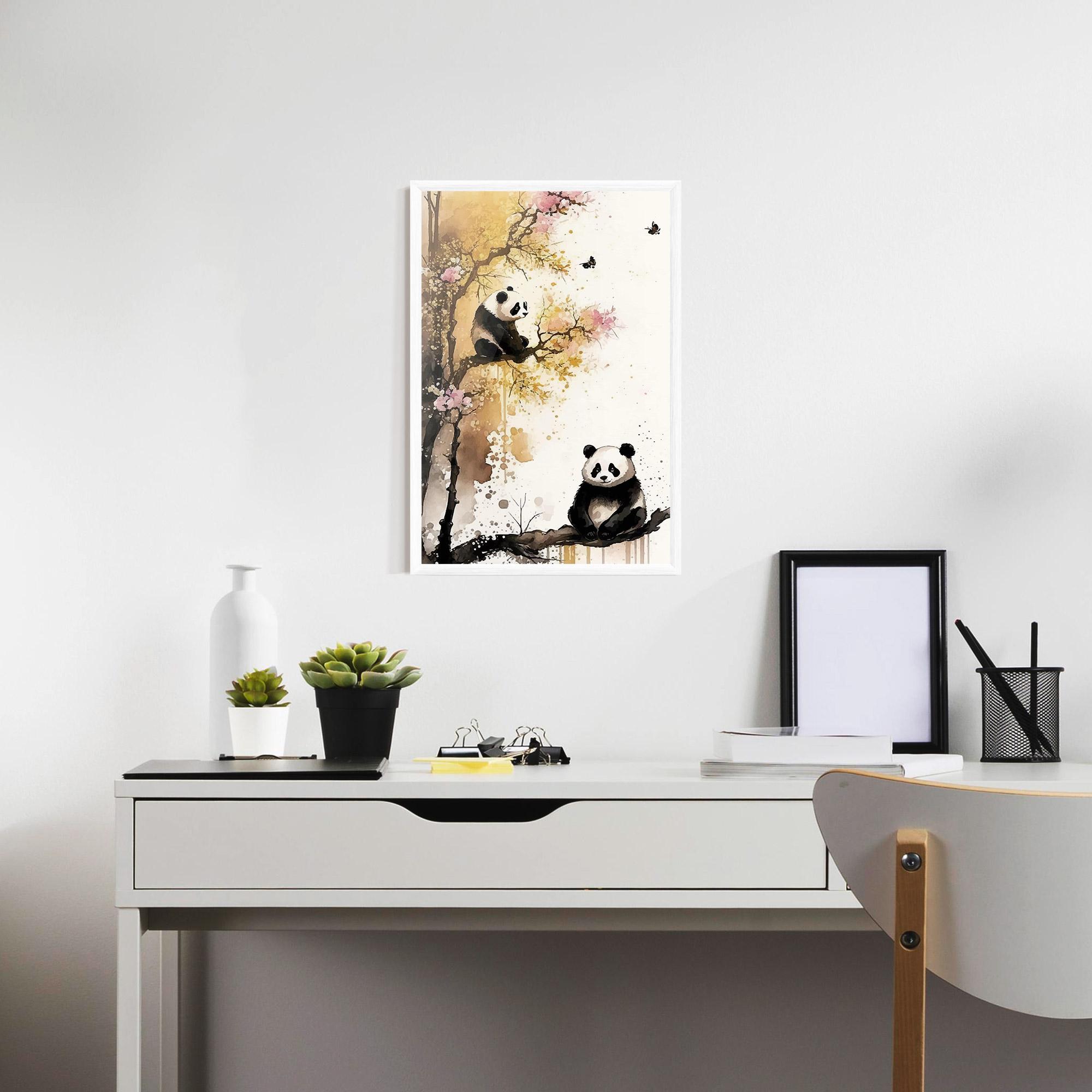 Poster Înrămat Panda Asiatic View mockup 7