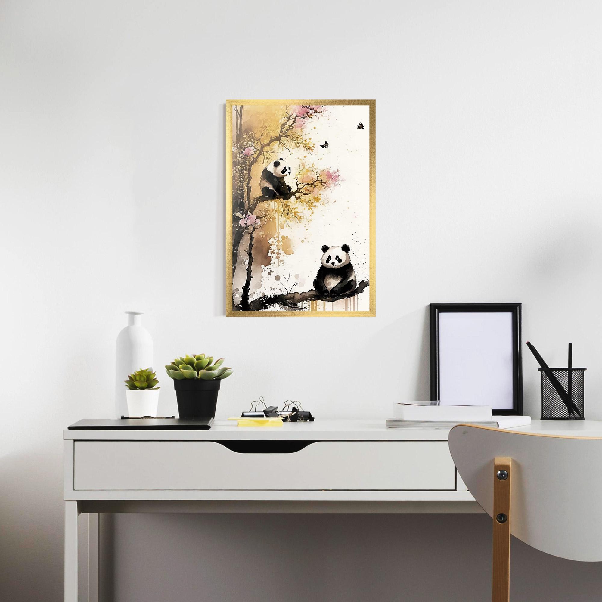 Poster Înrămat Panda Asiatic View mockup 7