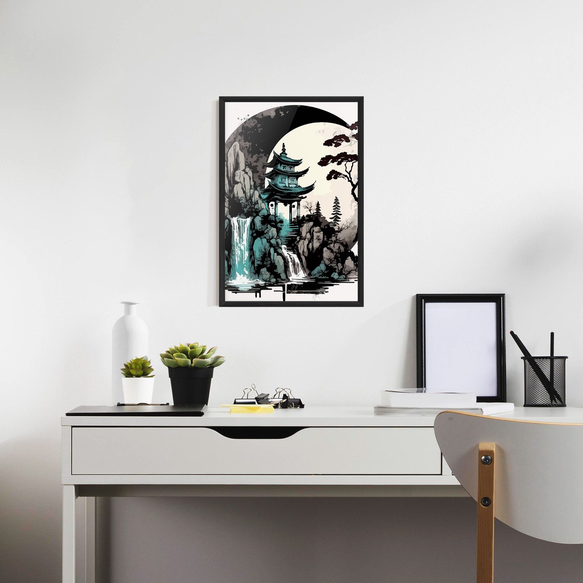 Blue Temple Art mockup 7