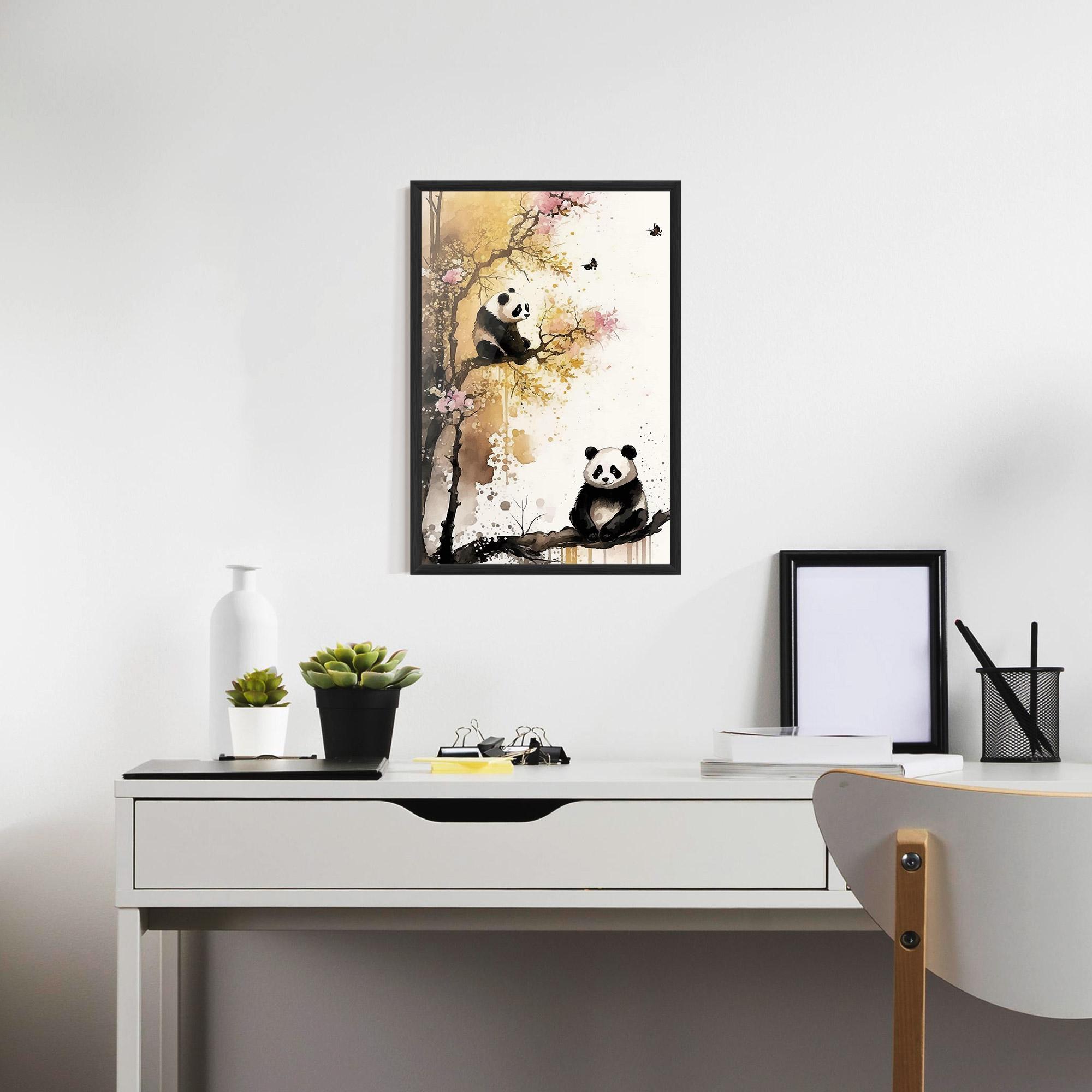 Poster Înrămat Panda Asiatic View mockup 7