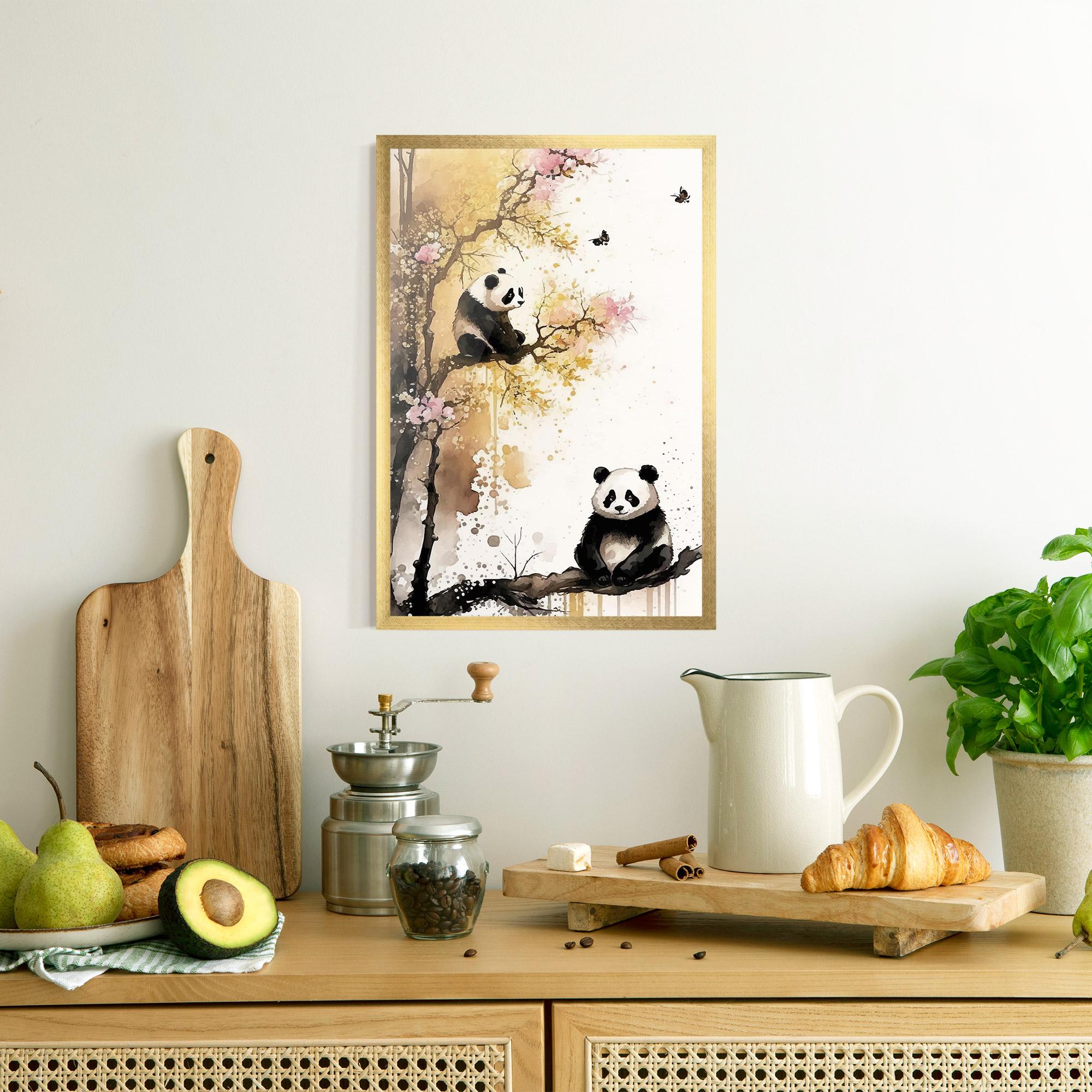 Poster Înrămat Panda Asiatic View mockup 8