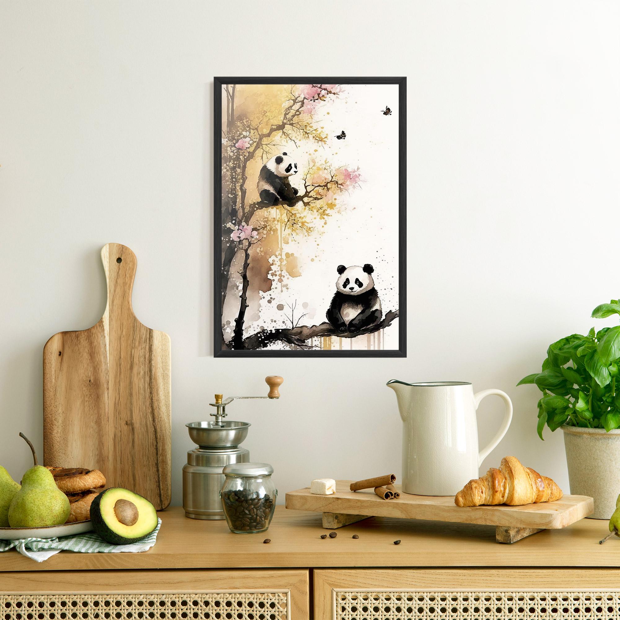 Poster Înrămat Panda Asiatic View mockup 8