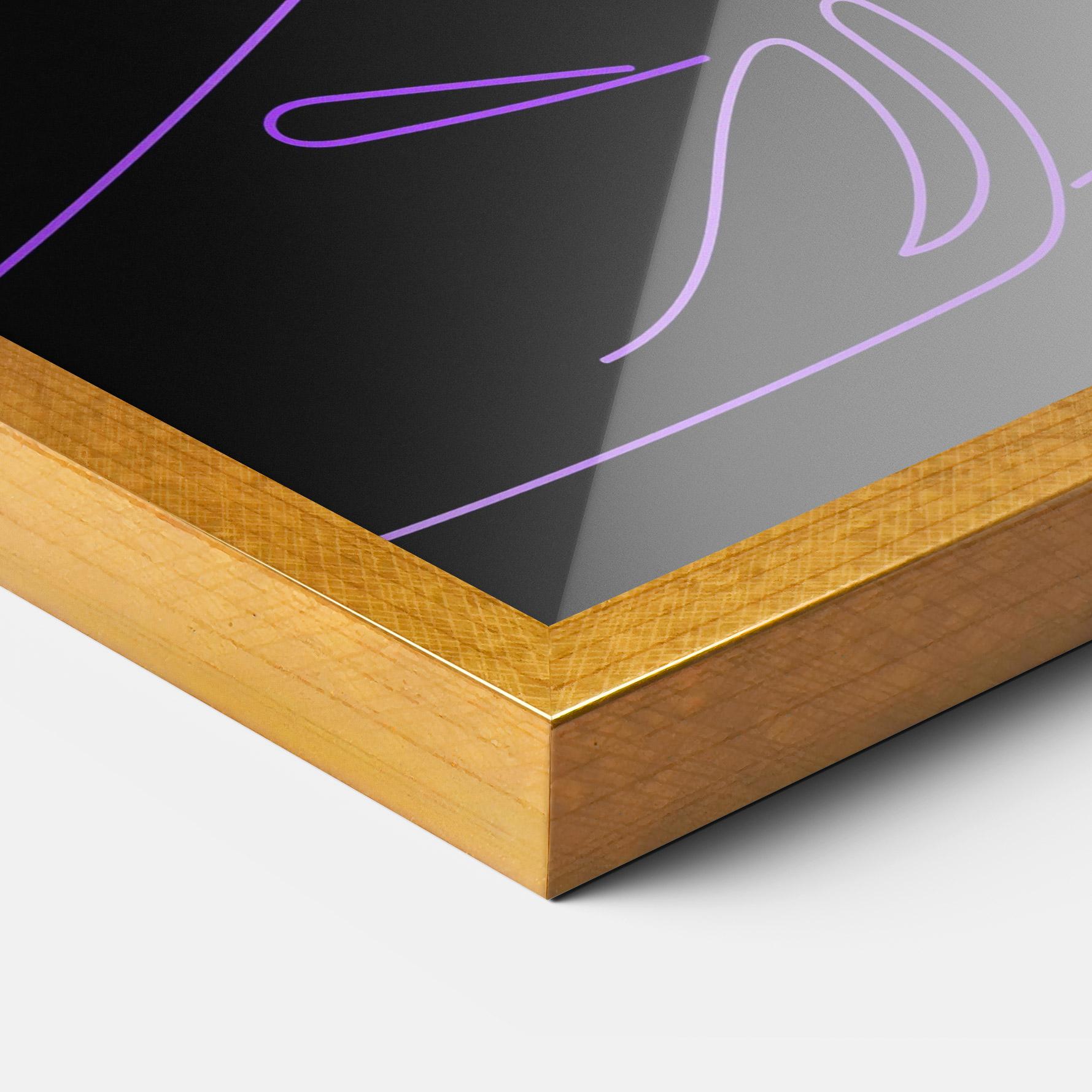 Poster Înrămat Glowing Buddha mockup 3