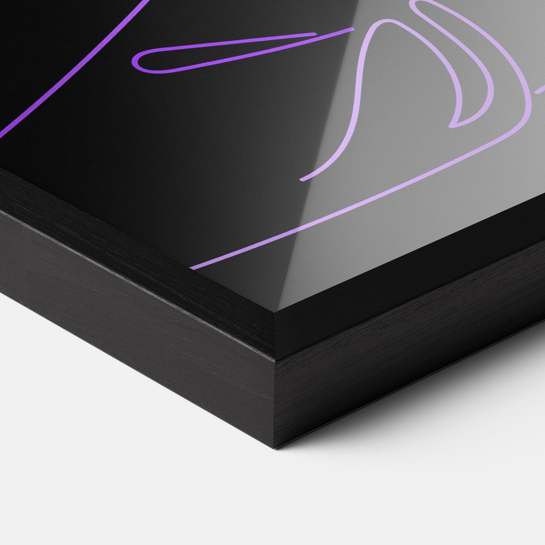 Poster Înrămat Glowing Buddha mockup 3