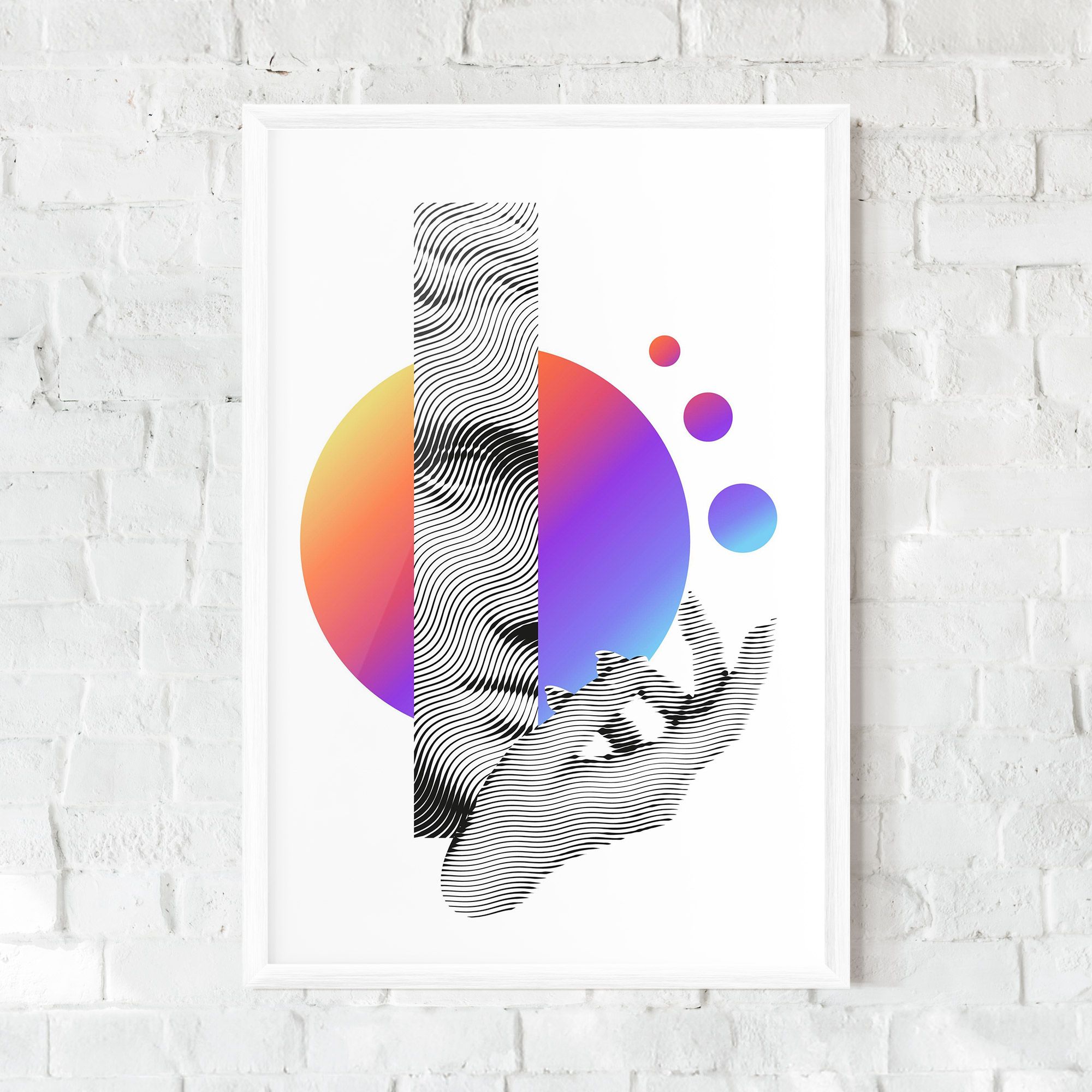 Orange Light Statue mockup 0