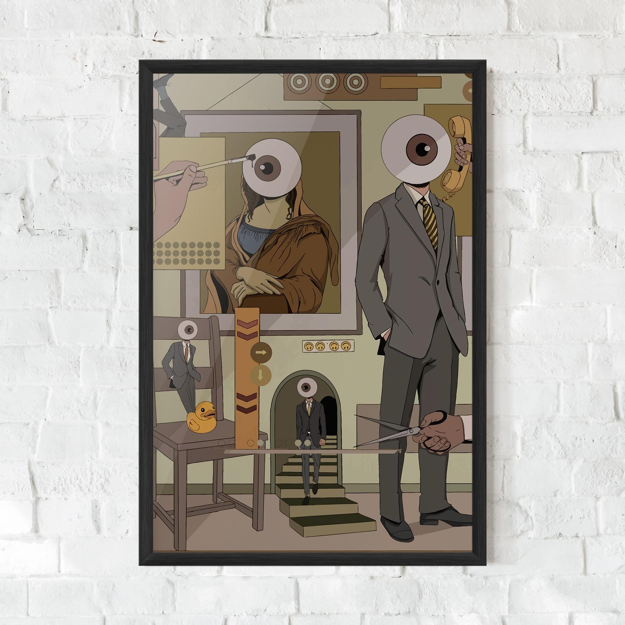 Poster Înrămat Eyes Man mockup 0