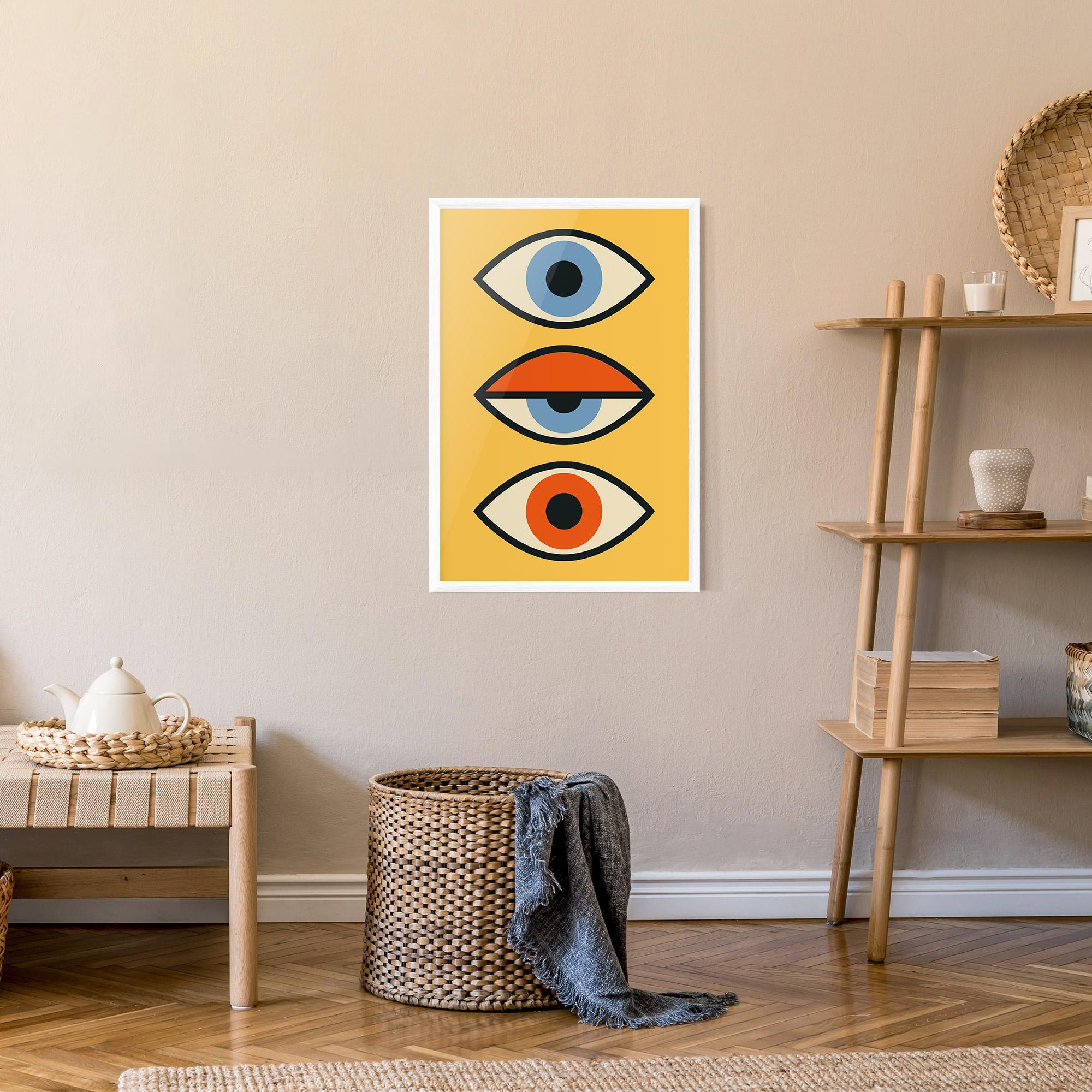 Poster Înrămat Blue Orange Eye mockup 9