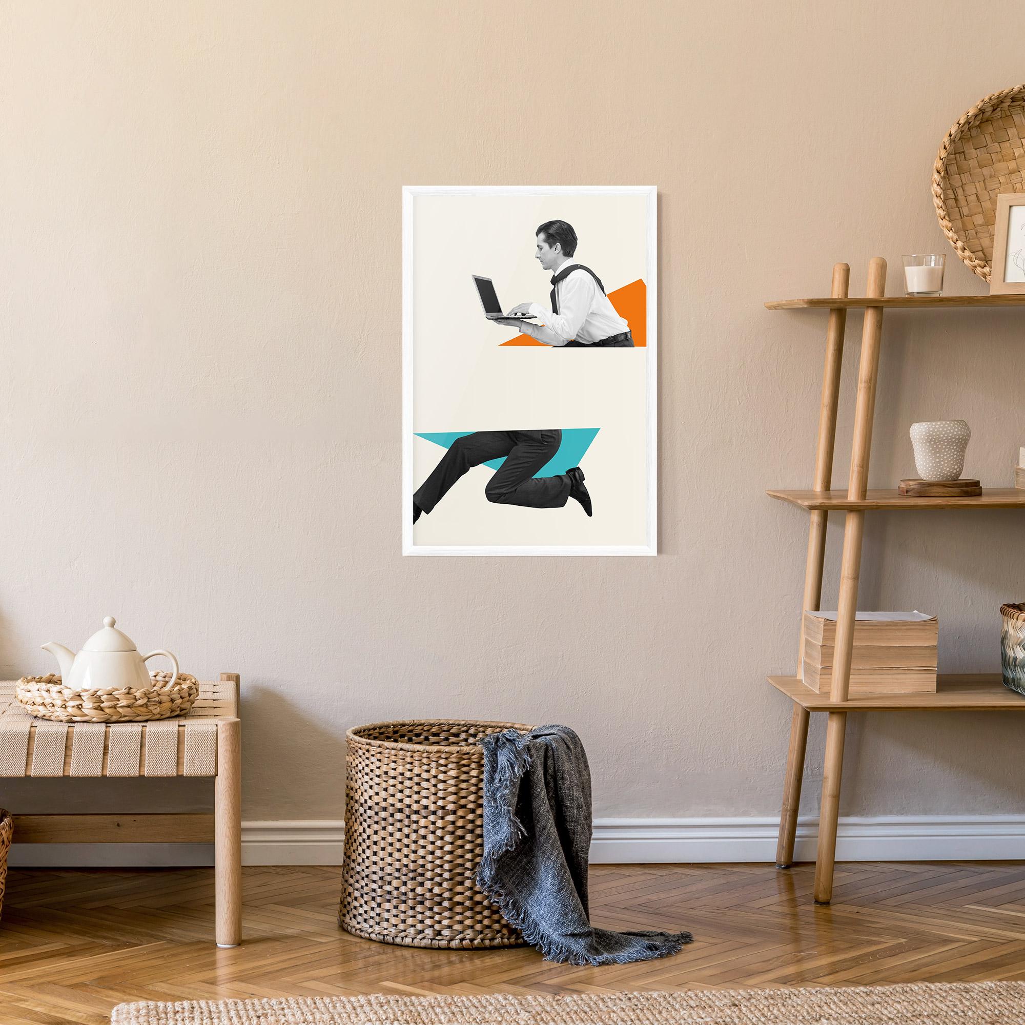 Poster Înrămat Businessman Collage mockup 9