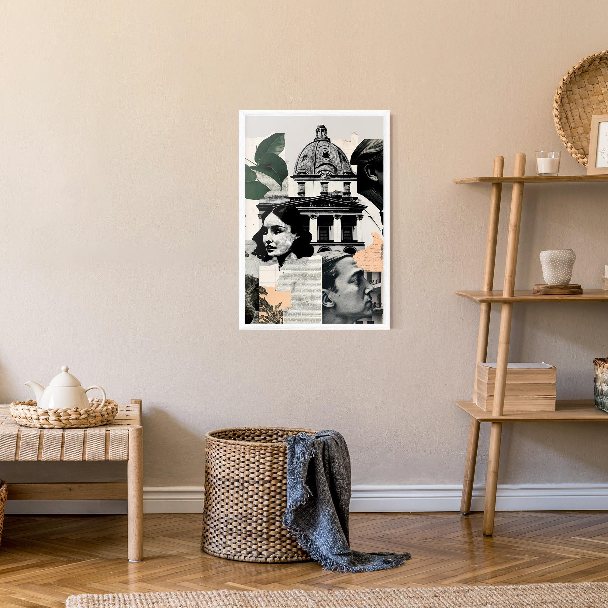 Poster Înrămat Vintage Collage mockup 9