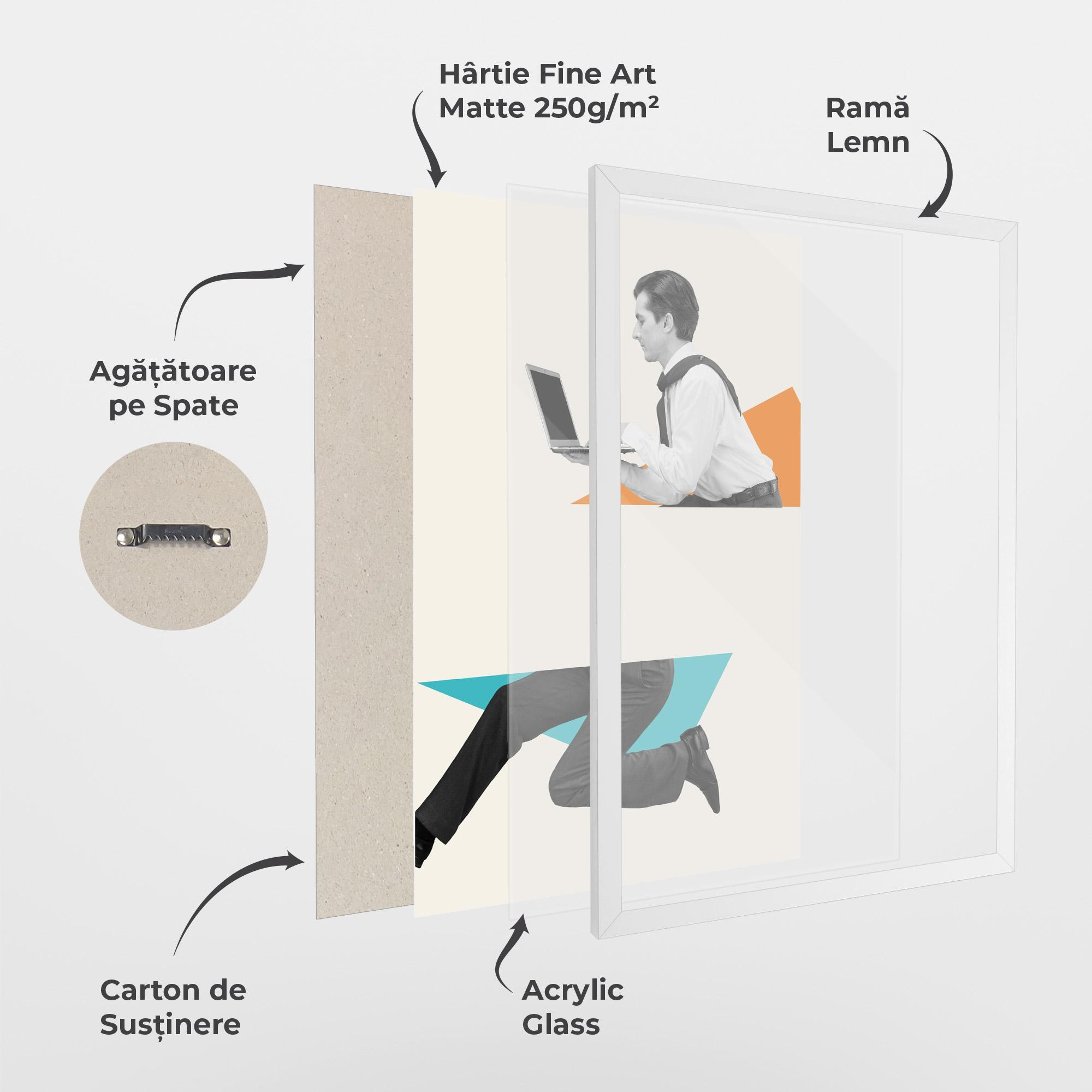 Poster Înrămat Businessman Collage mockup 1