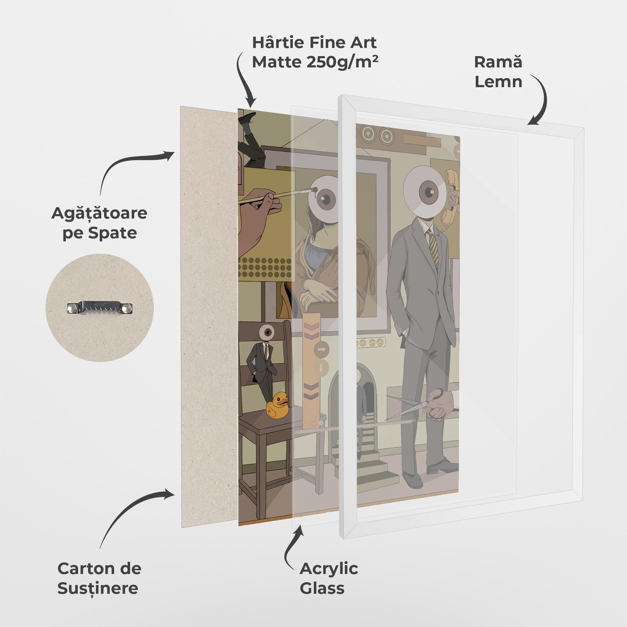 Poster Înrămat Eyes Man mockup 1