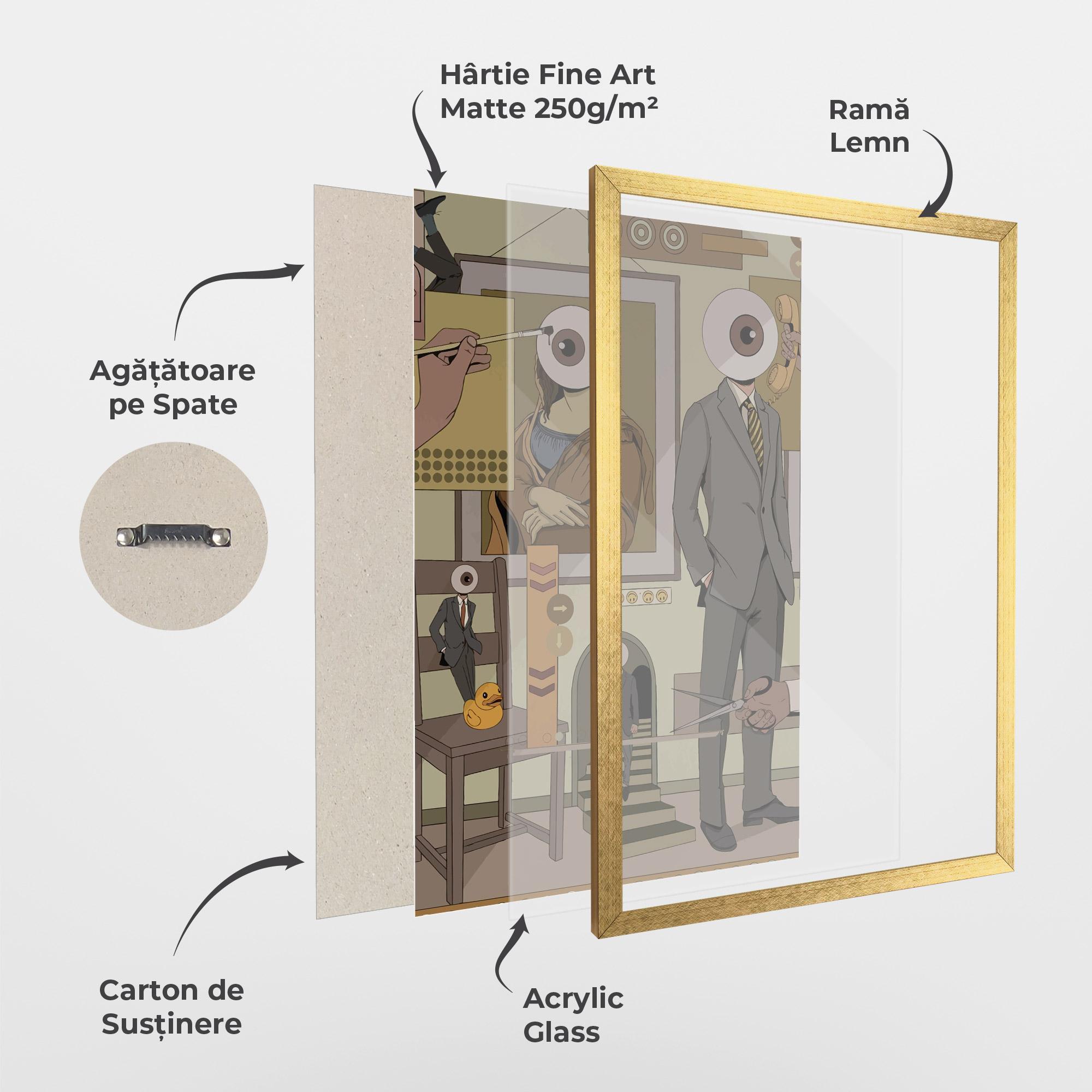 Poster Înrămat Eyes Man mockup 1