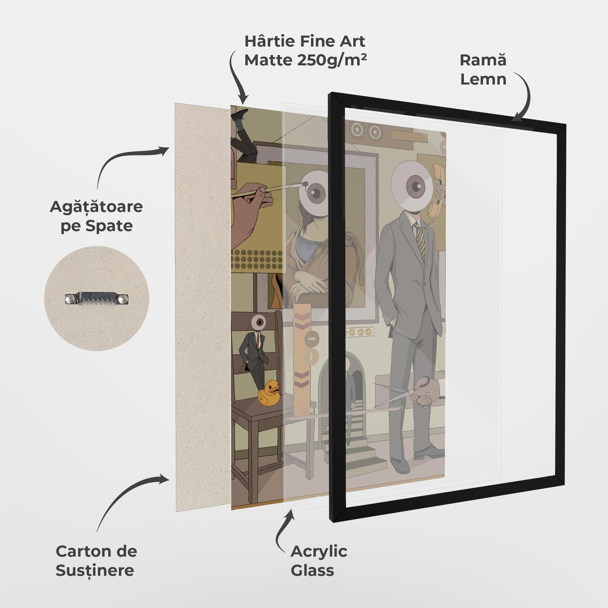 Poster Înrămat Eyes Man mockup 1