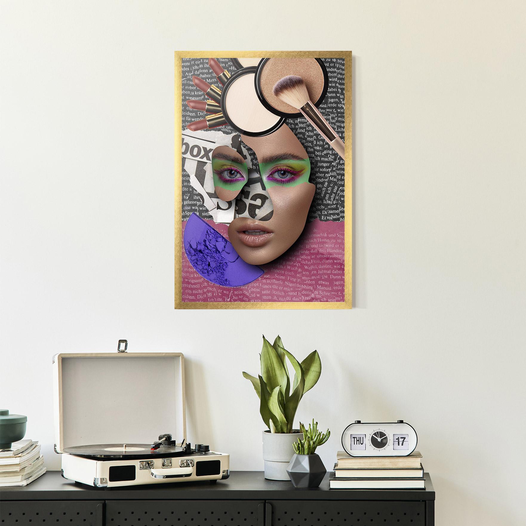 Poster Înrămat Makeup Collage mockup 2