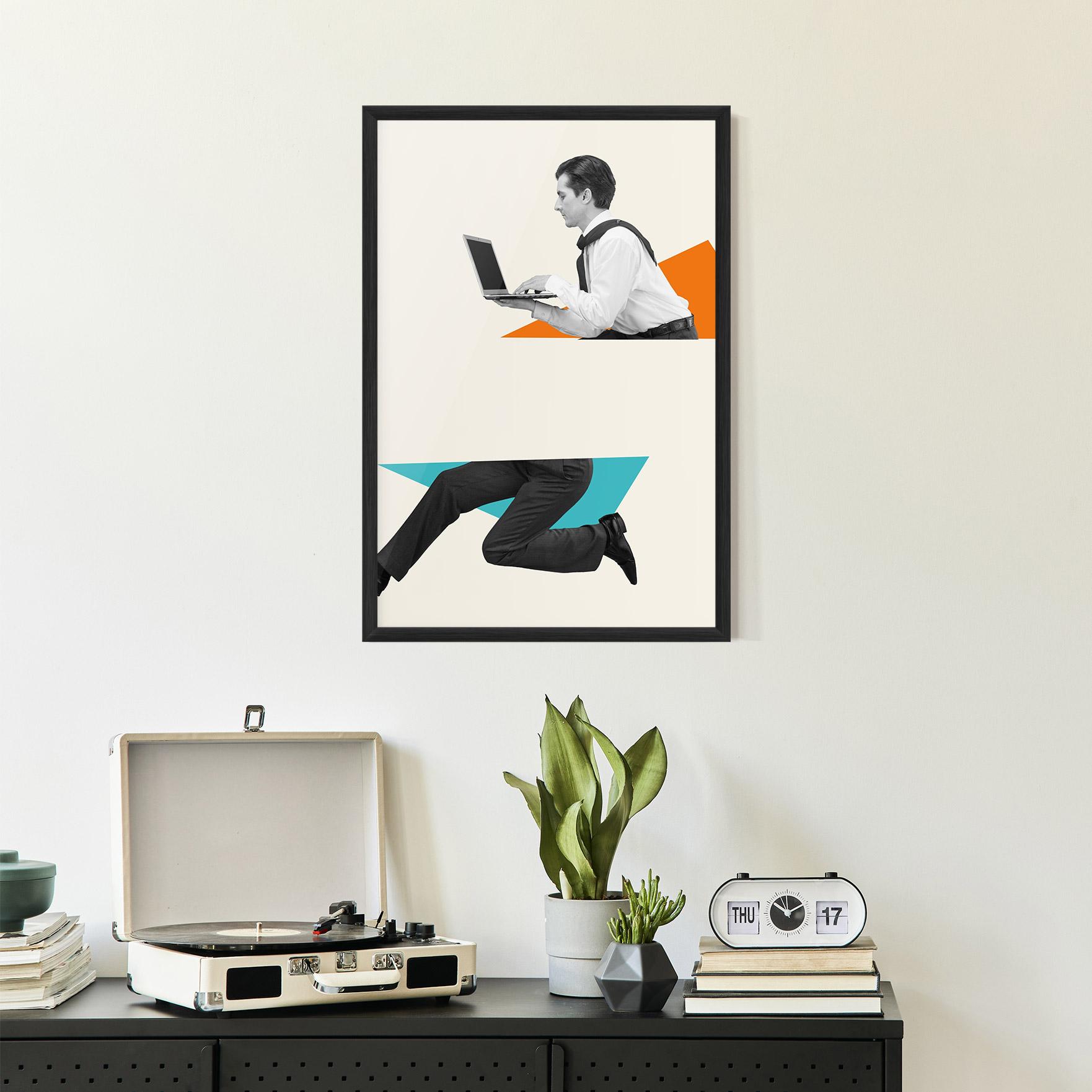 Poster Înrămat Businessman Collage mockup 2