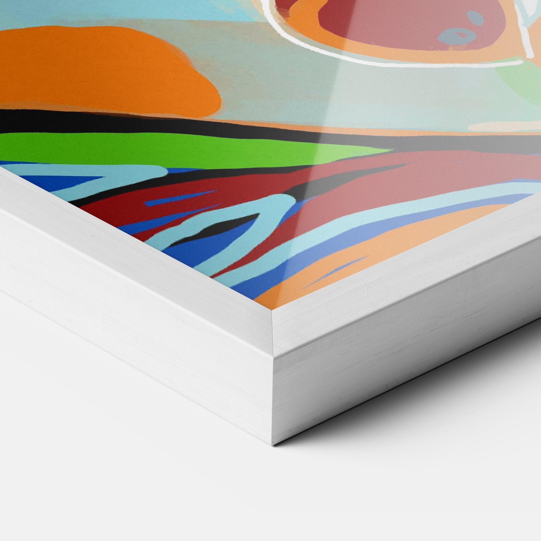 Poster Înrămat Abstract Face Art mockup 3