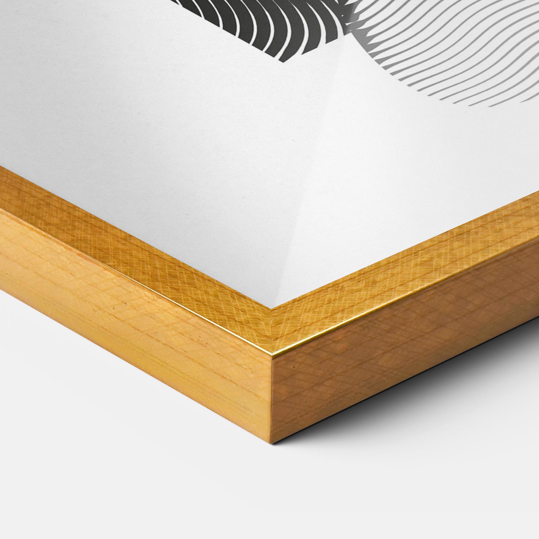 Poster Înrămat Orange Light Statue mockup 3