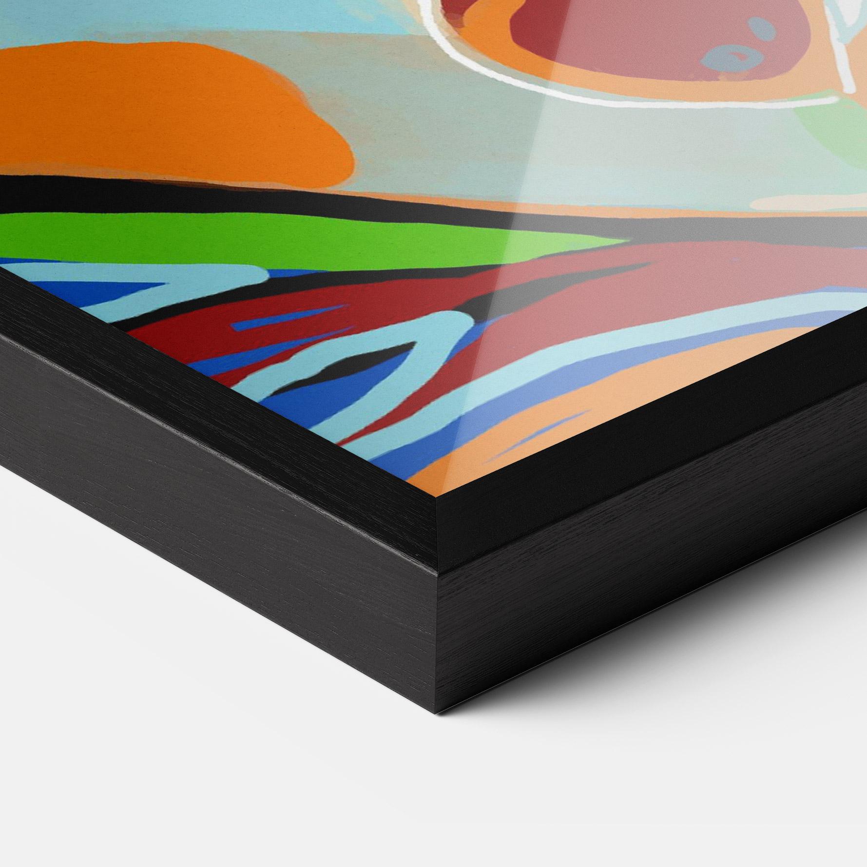 Poster Înrămat Abstract Face Art mockup 3