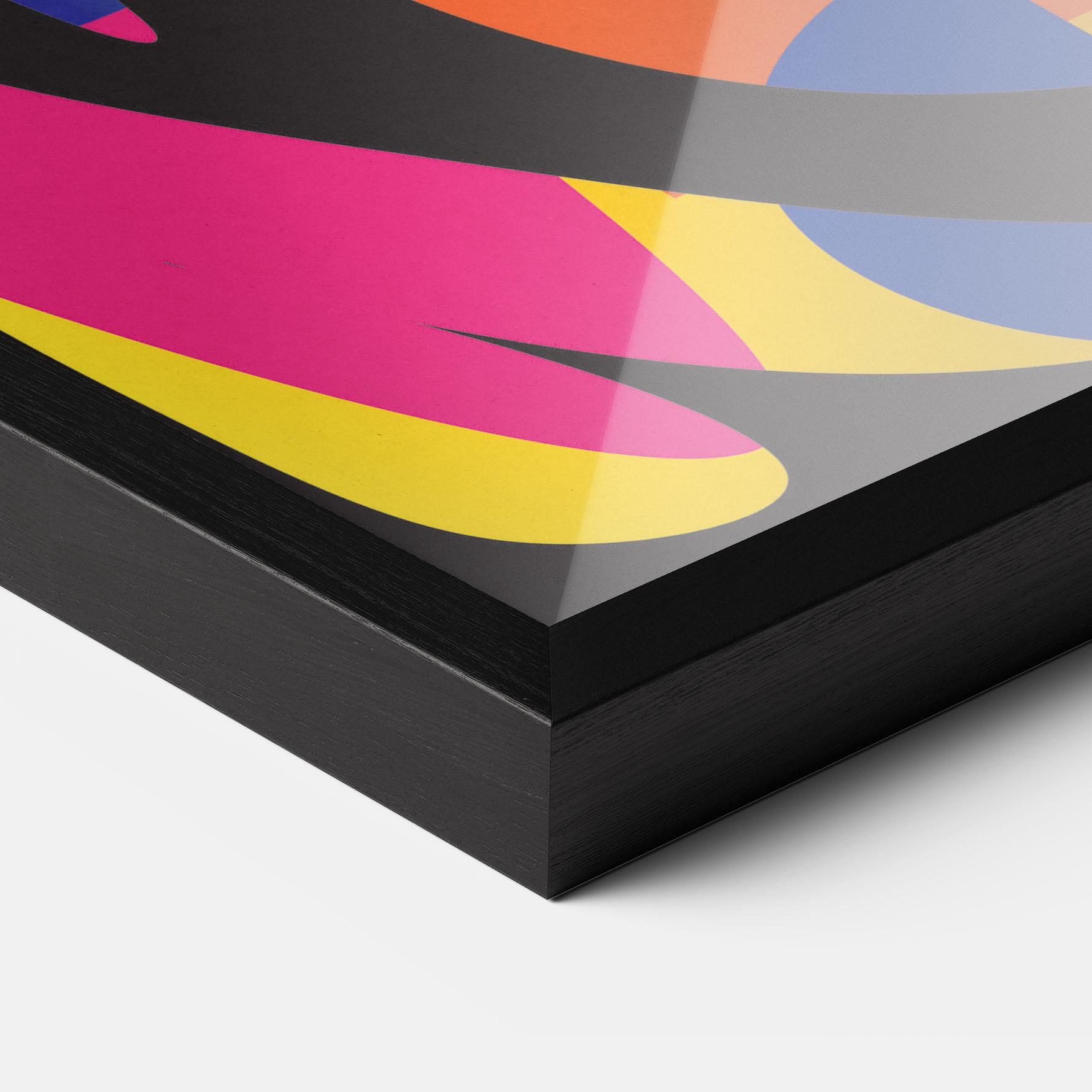 Poster Înrămat Shape Abstract Orange mockup 3