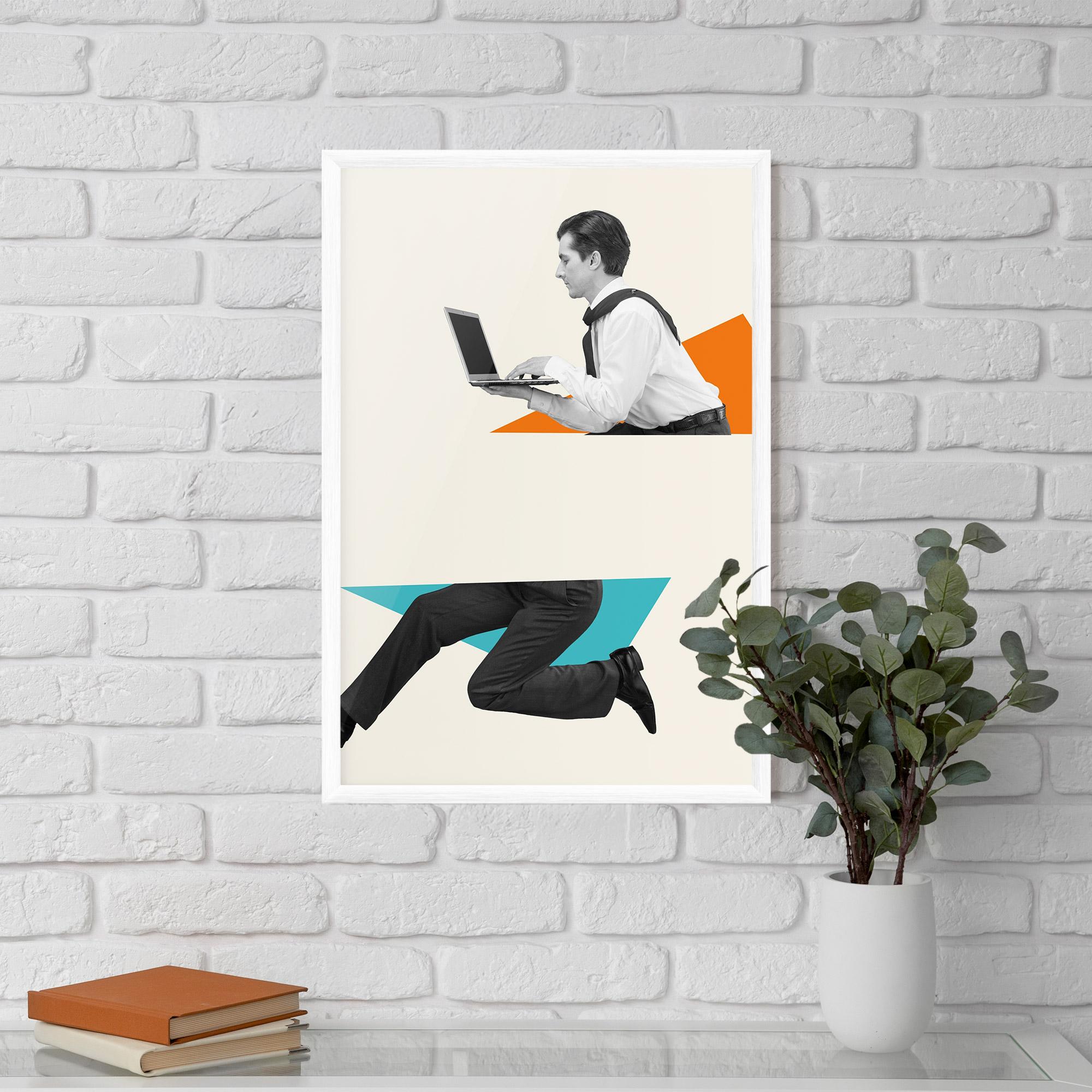 Poster Înrămat Businessman Collage mockup 5