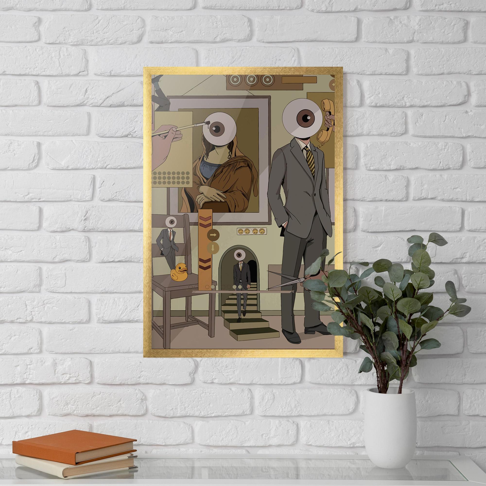 Poster Înrămat Eyes Man mockup 5