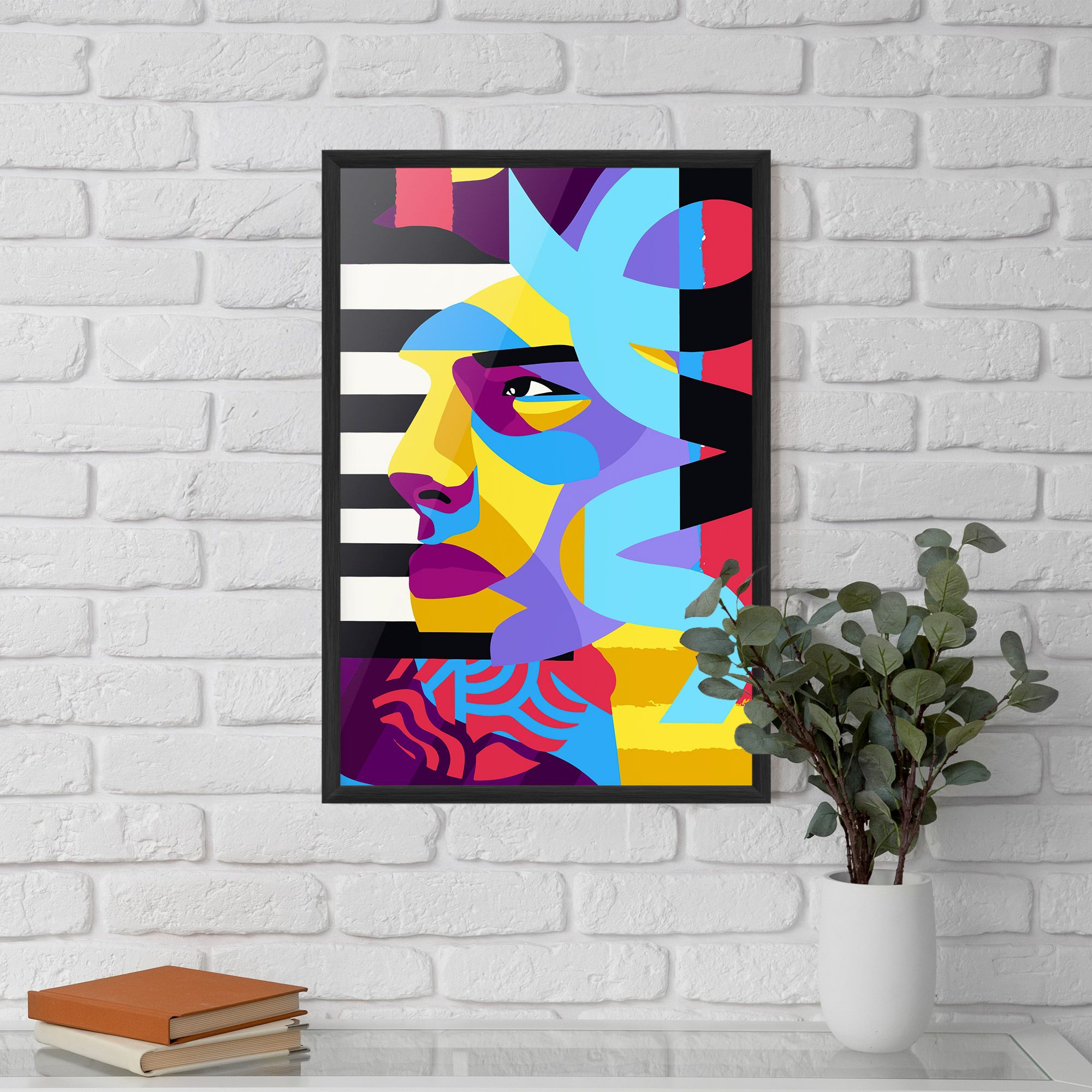 Abstract Male Face mockup 5