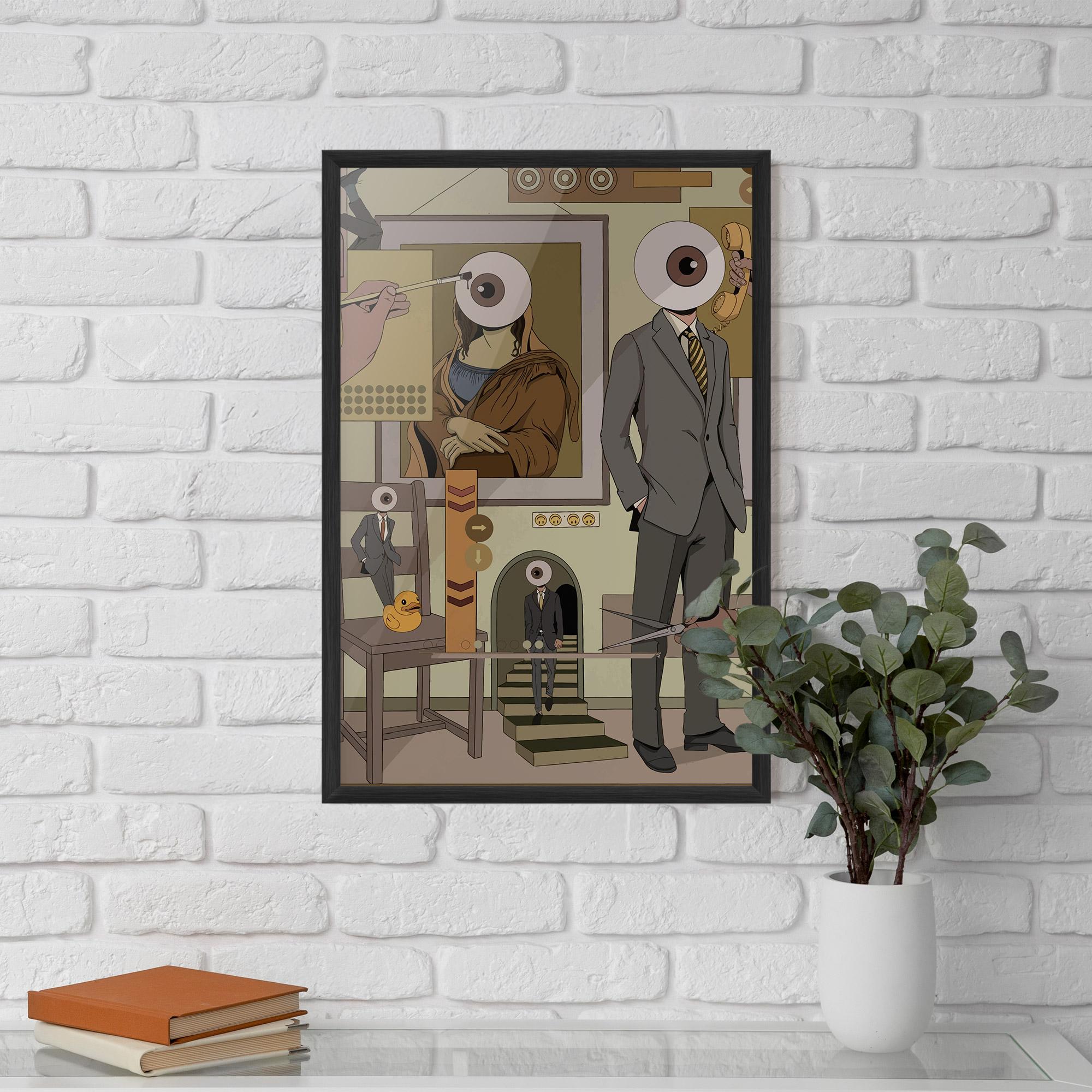 Poster Înrămat Eyes Man mockup 5