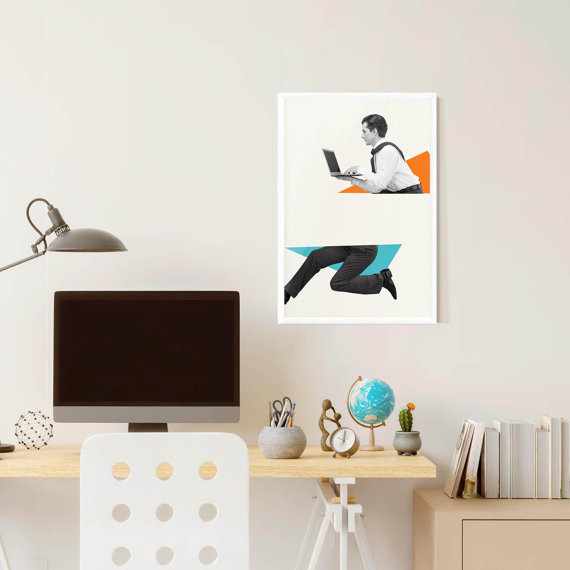 Poster Înrămat Businessman Collage mockup 6