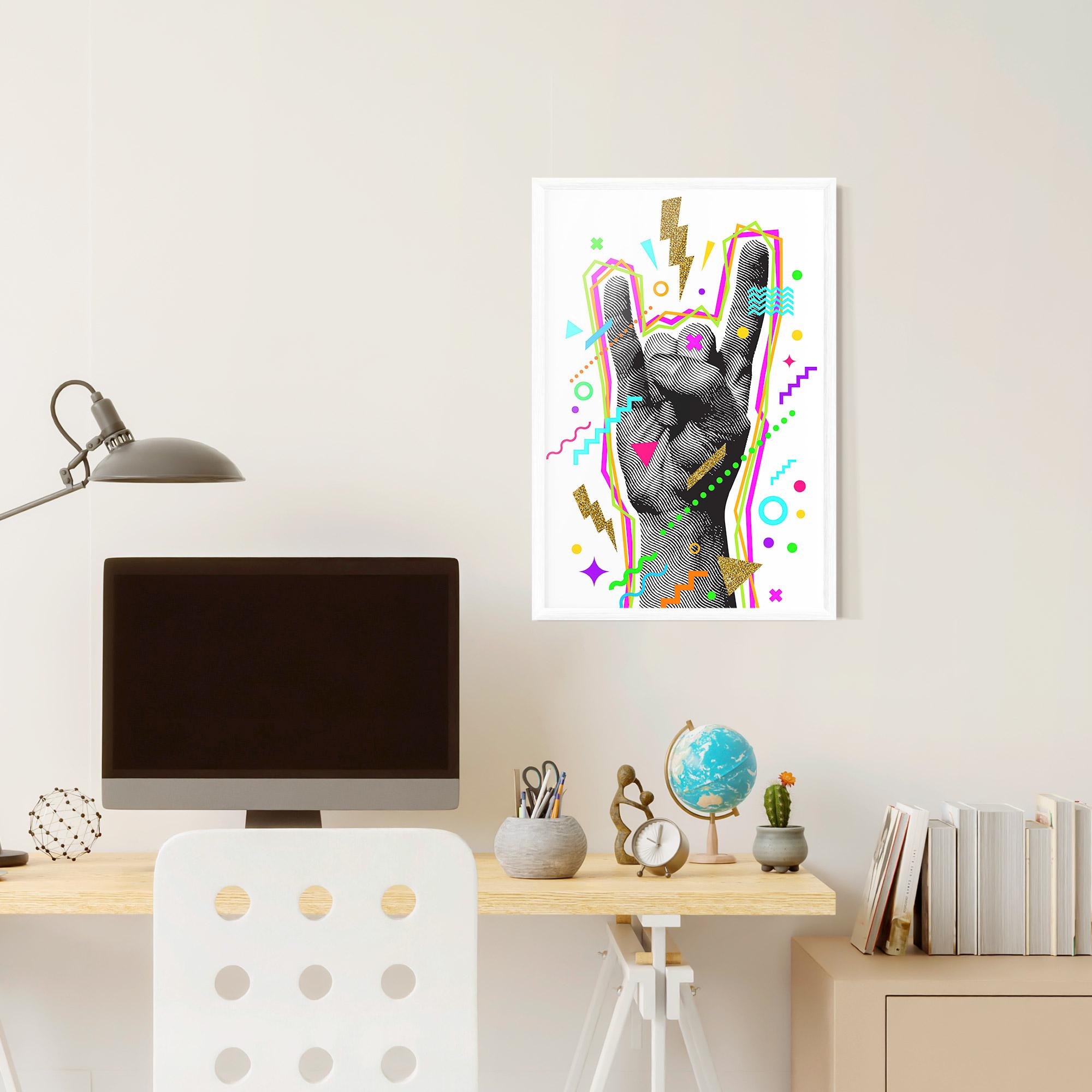 Poster Înrămat Hand Sign Art mockup 6
