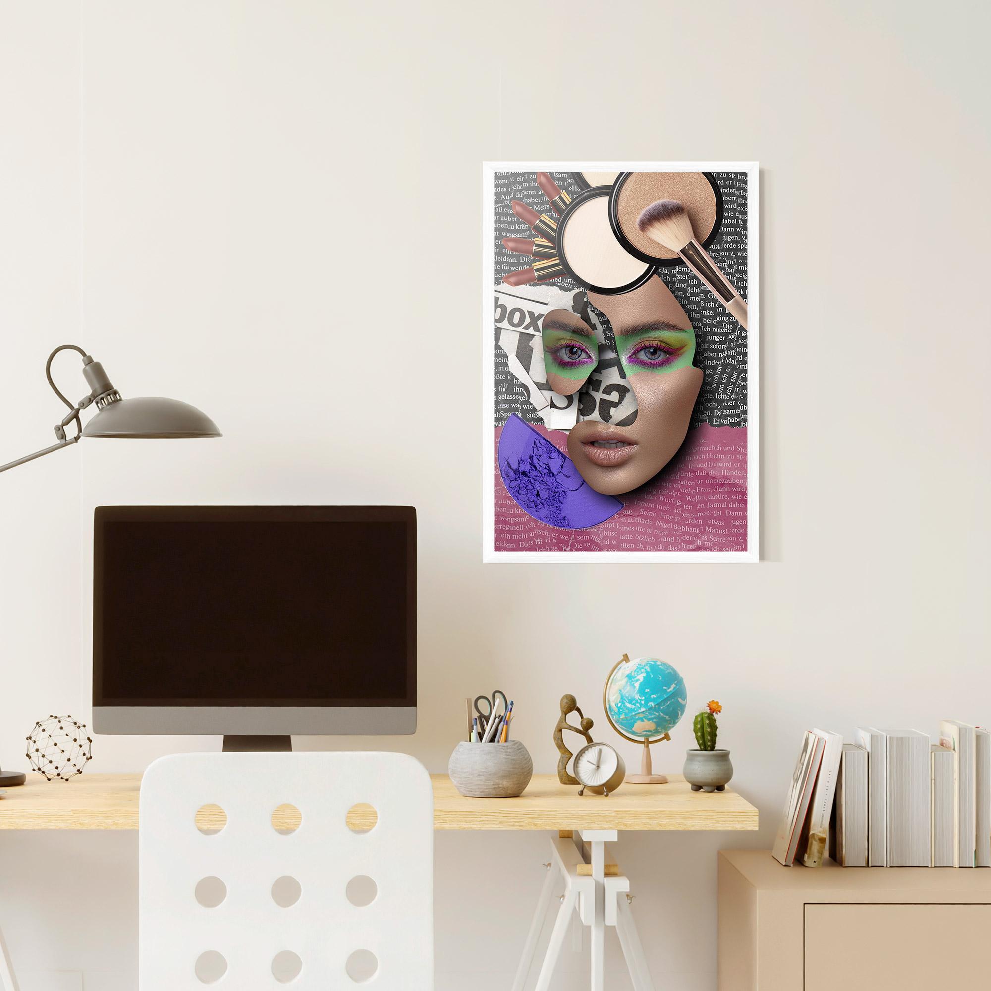 Poster Înrămat Makeup Collage mockup 6