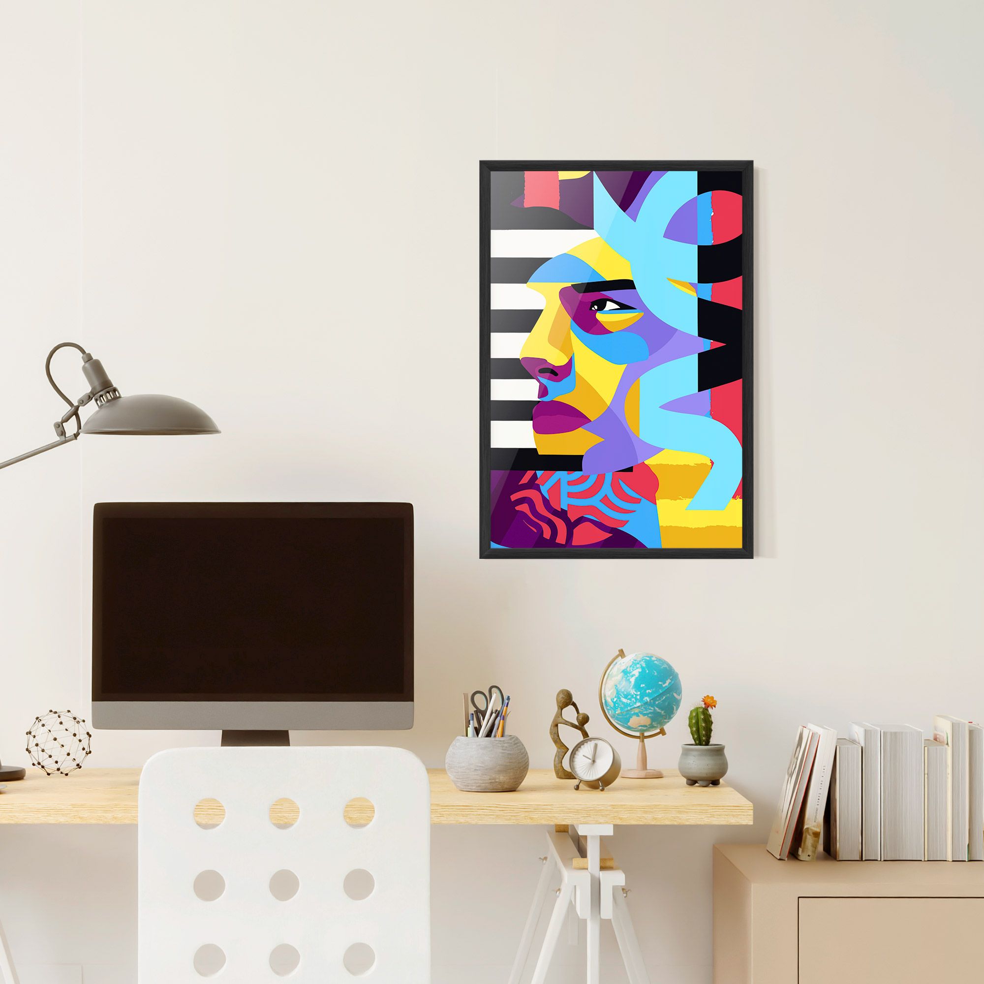 Abstract Male Face mockup 6