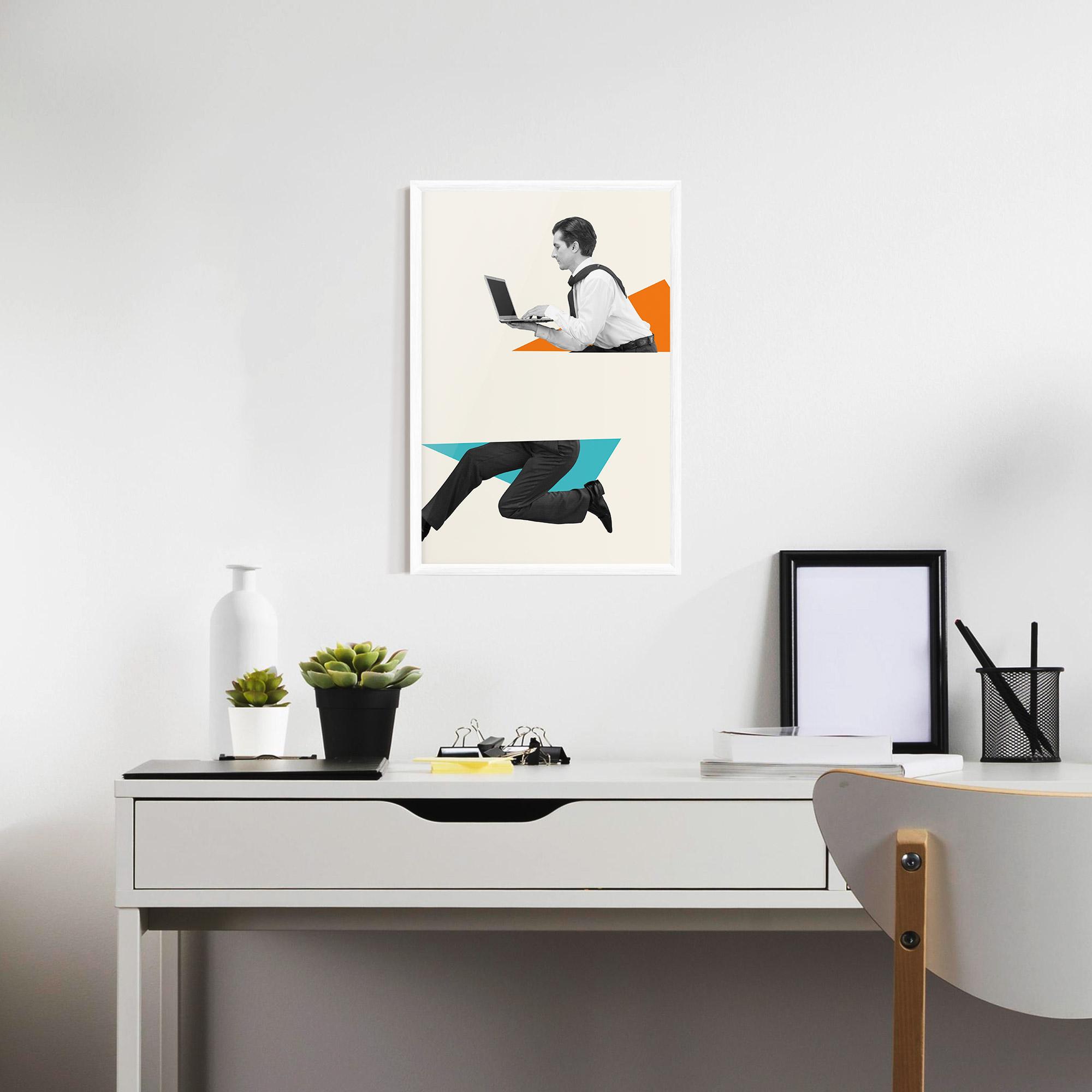 Poster Înrămat Businessman Collage mockup 7