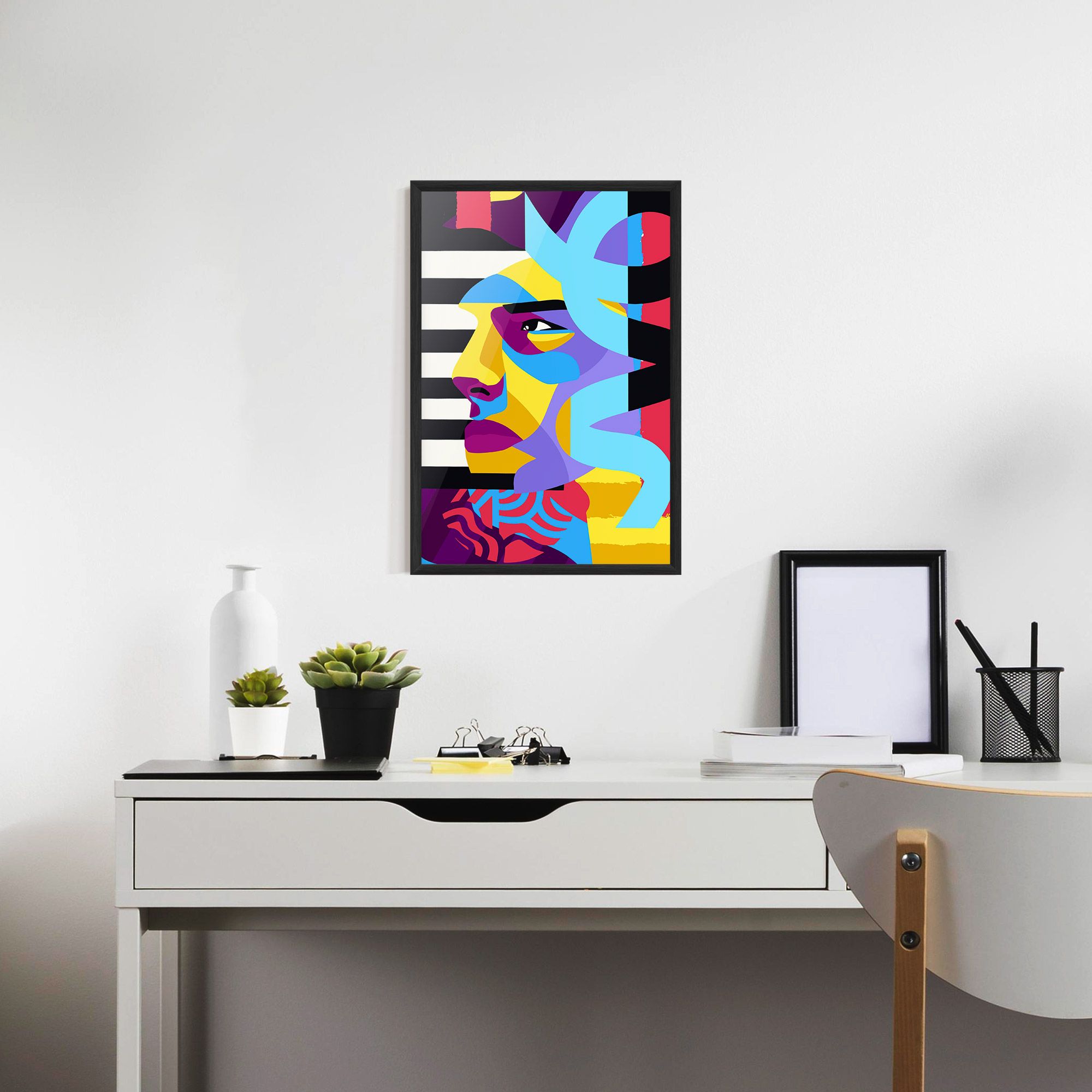 Abstract Male Face mockup 7