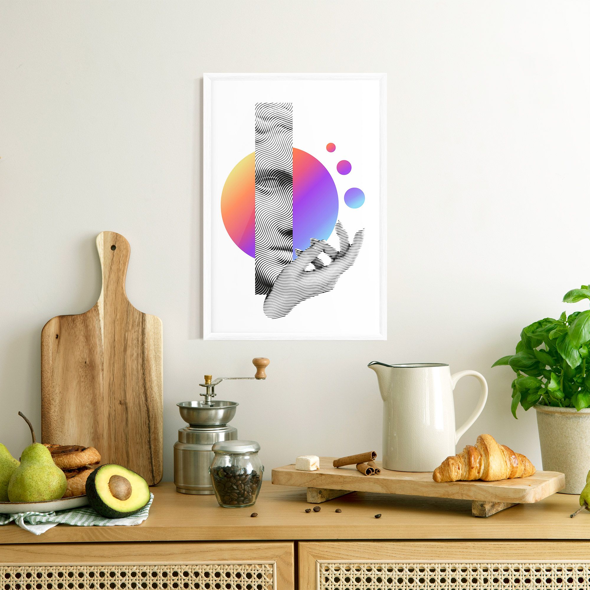 Orange Light Statue mockup 8