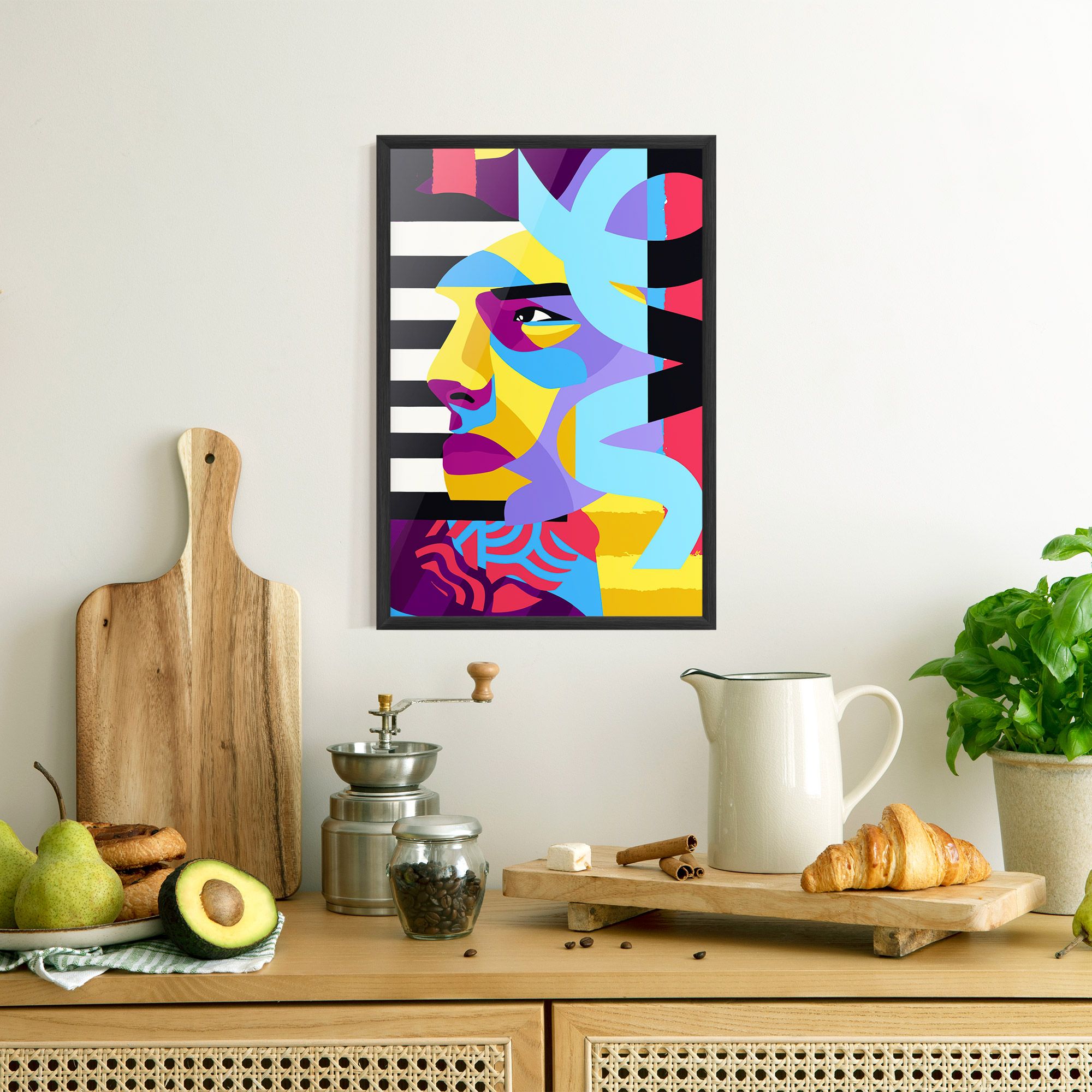 Abstract Male Face mockup 8