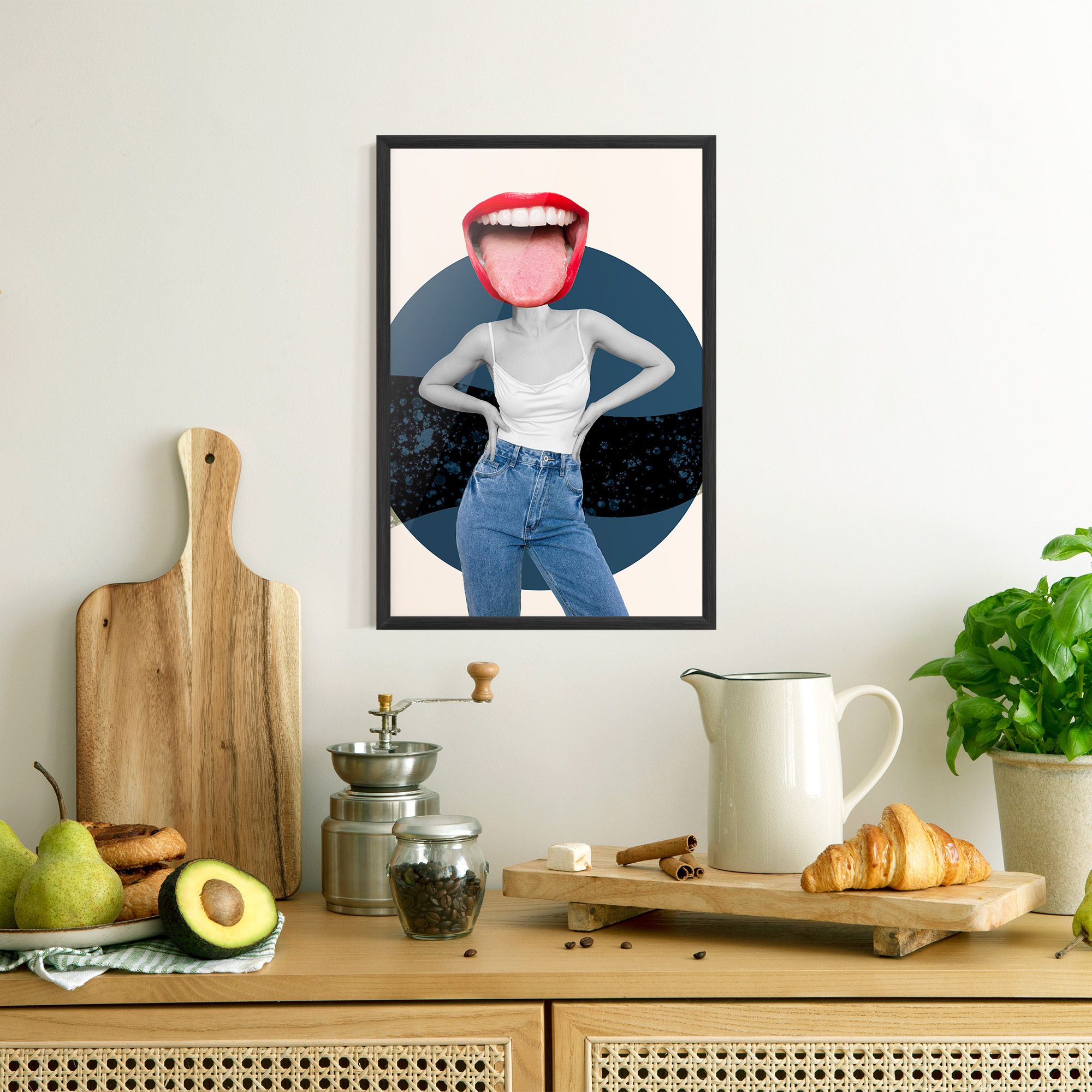 Blue Jeans Lips mockup 8