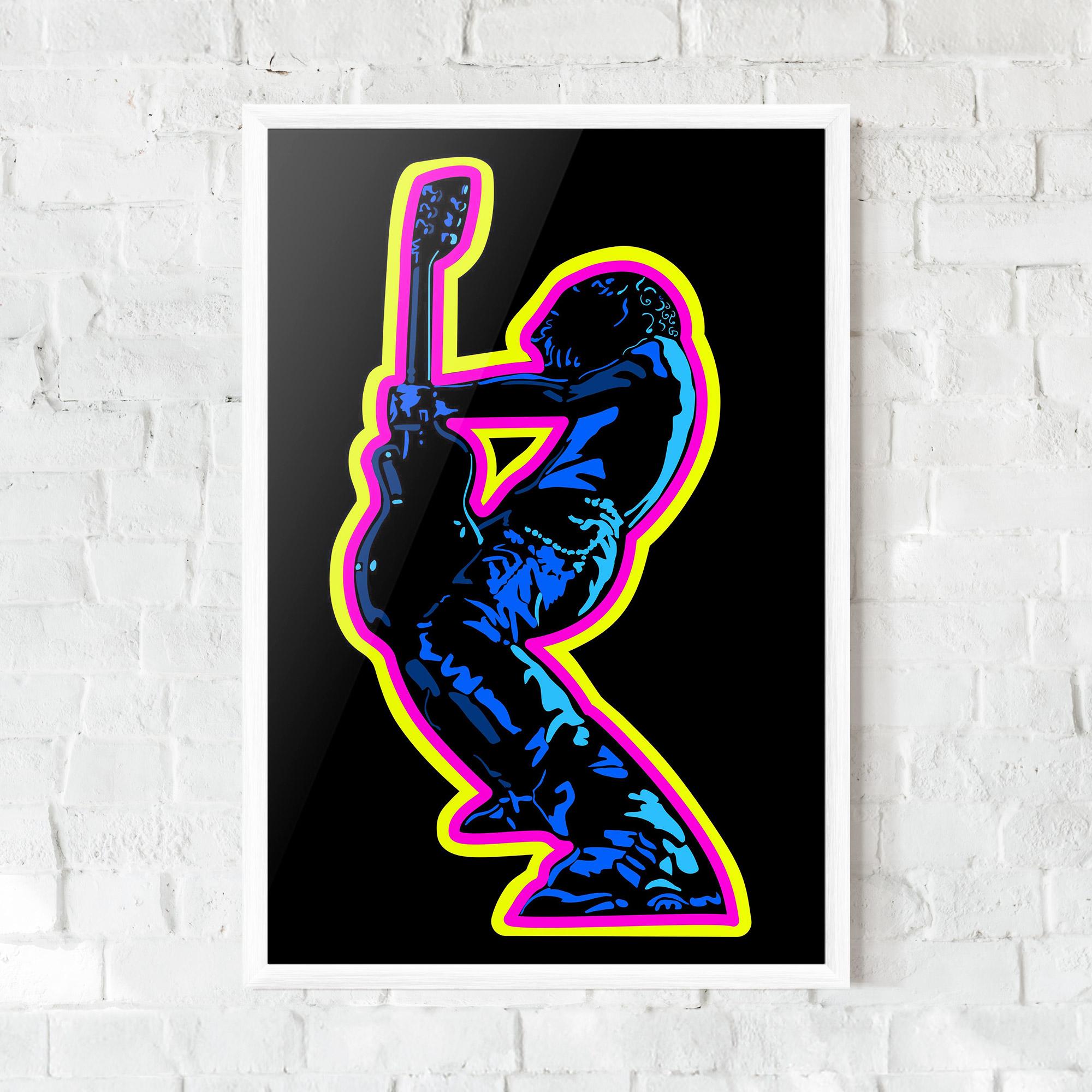 Poster Înrămat Guitarist Art mockup 0