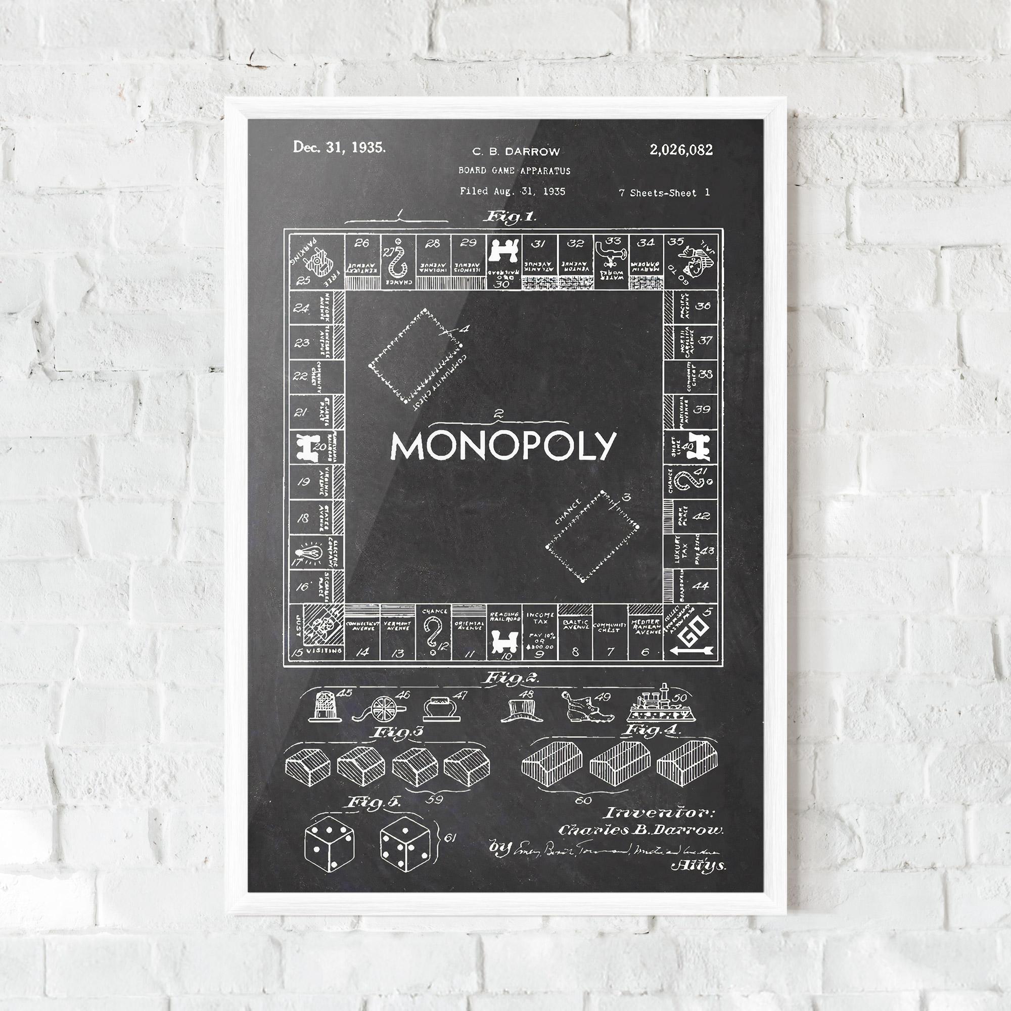 Poster Înrămat Monopoly Board mockup 0