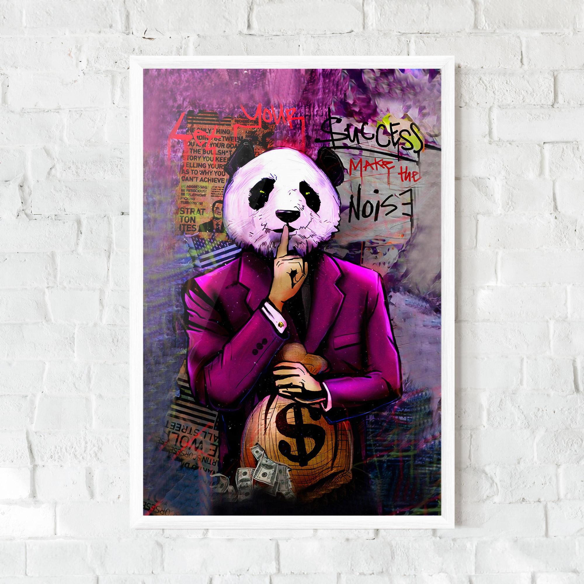 Poster Înrămat Silence Panda mockup 0