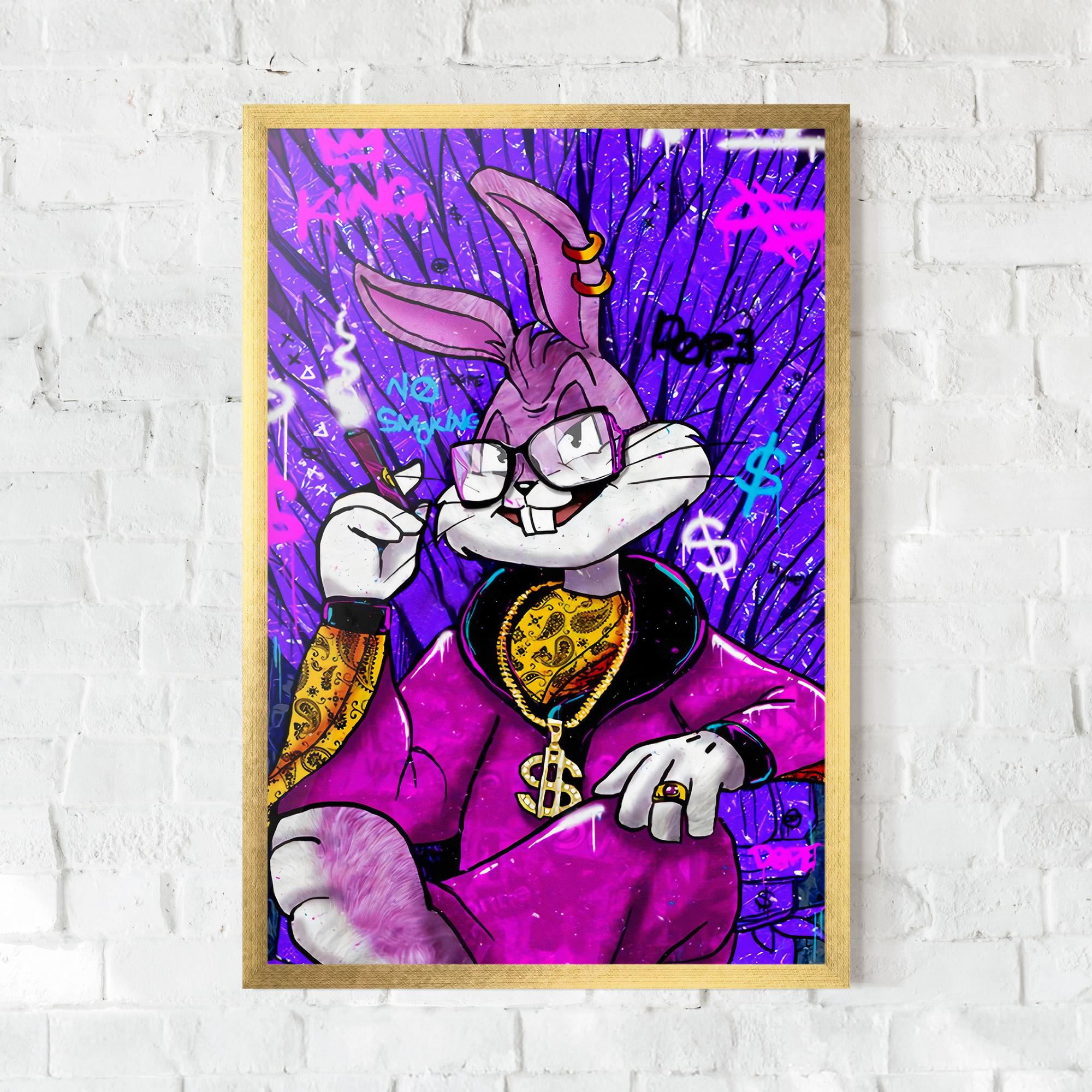 Poster Înrămat Boss Buny mockup 0