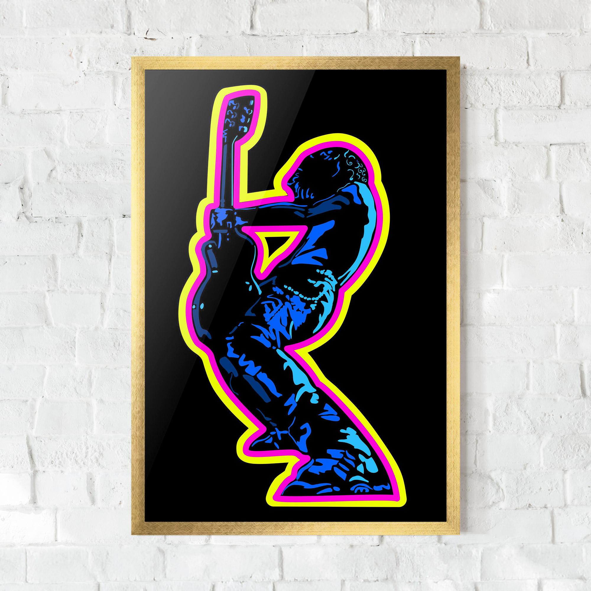 Poster Înrămat Guitarist Art mockup 0