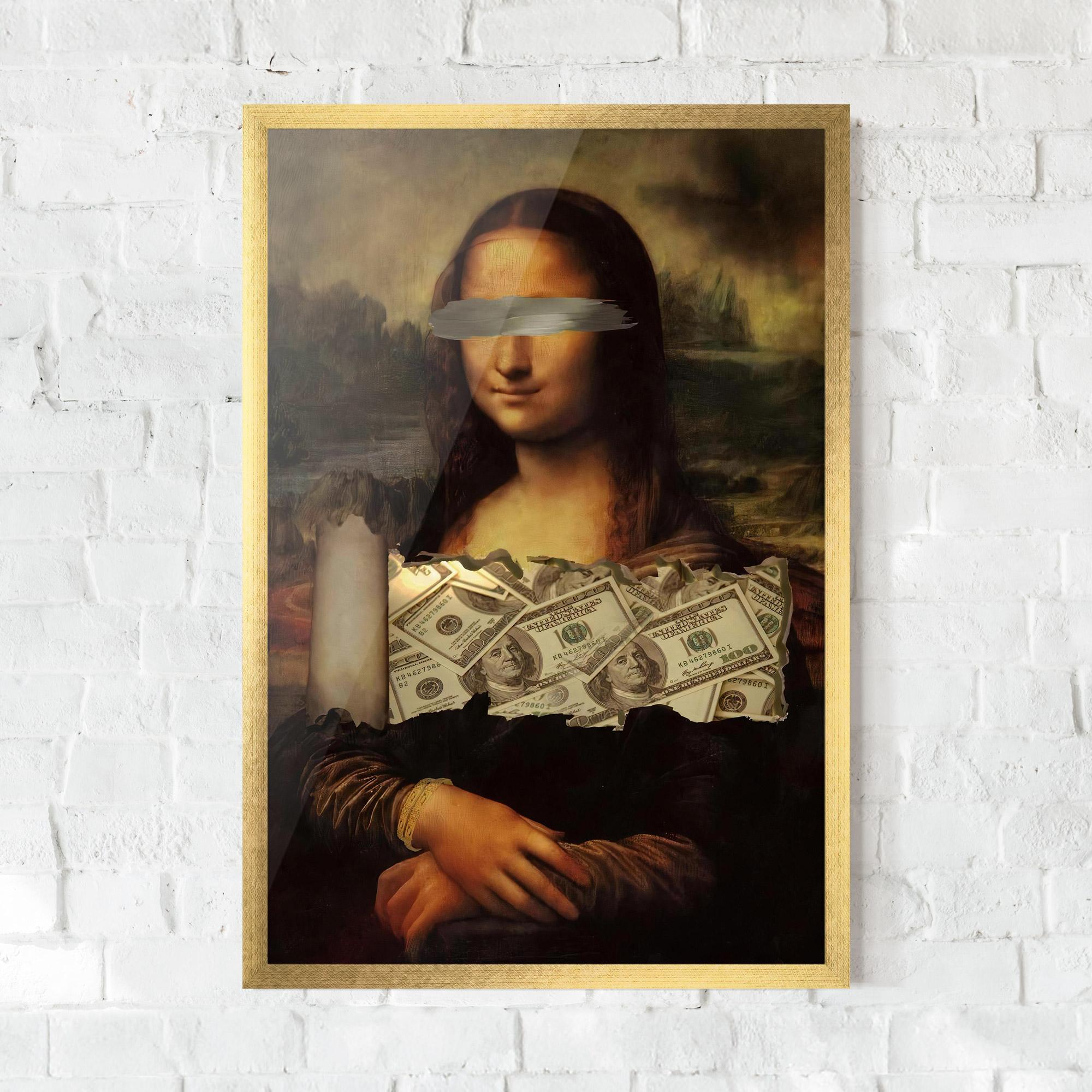 Poster Înrămat Money Lisa mockup 0