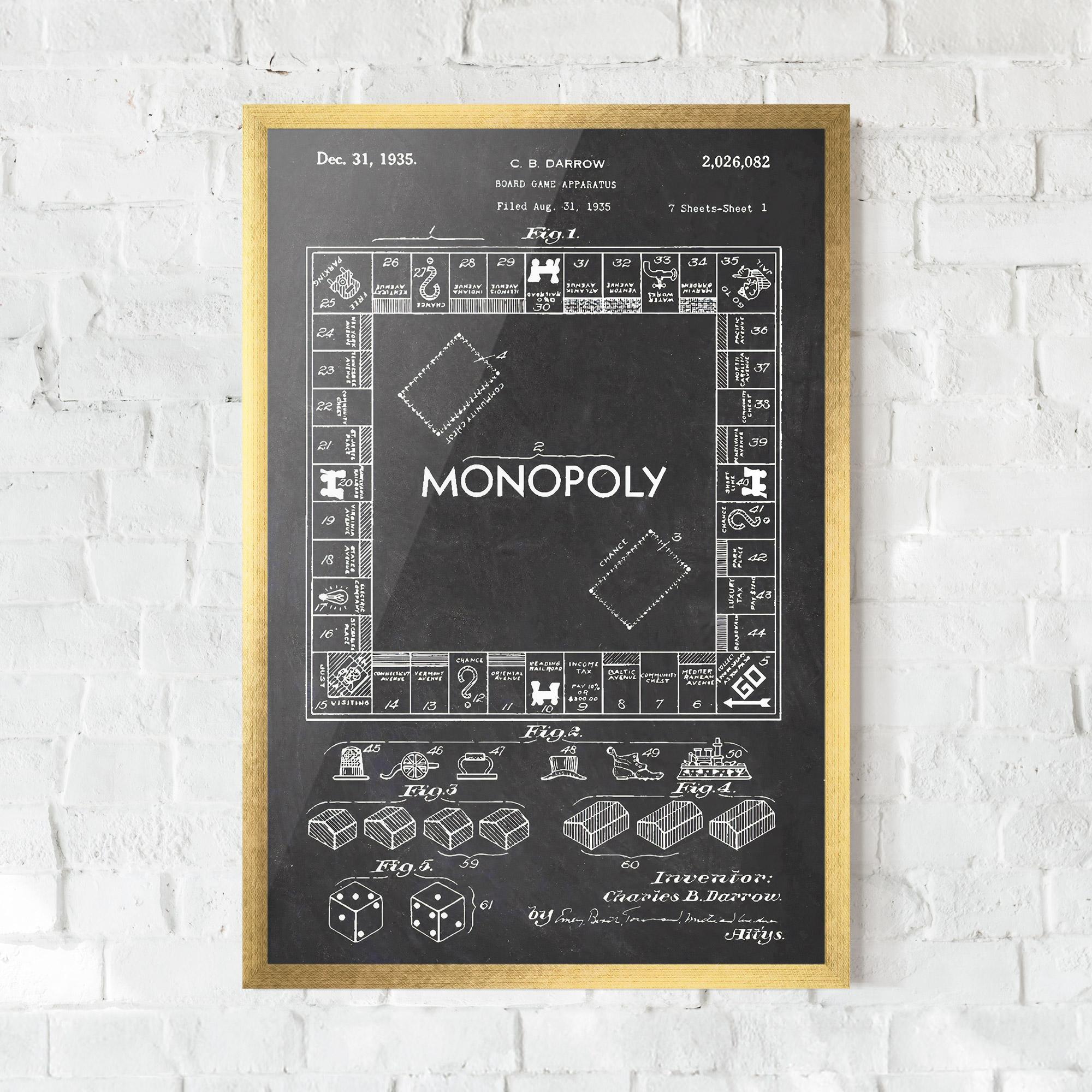 Poster Înrămat Monopoly Board mockup 0