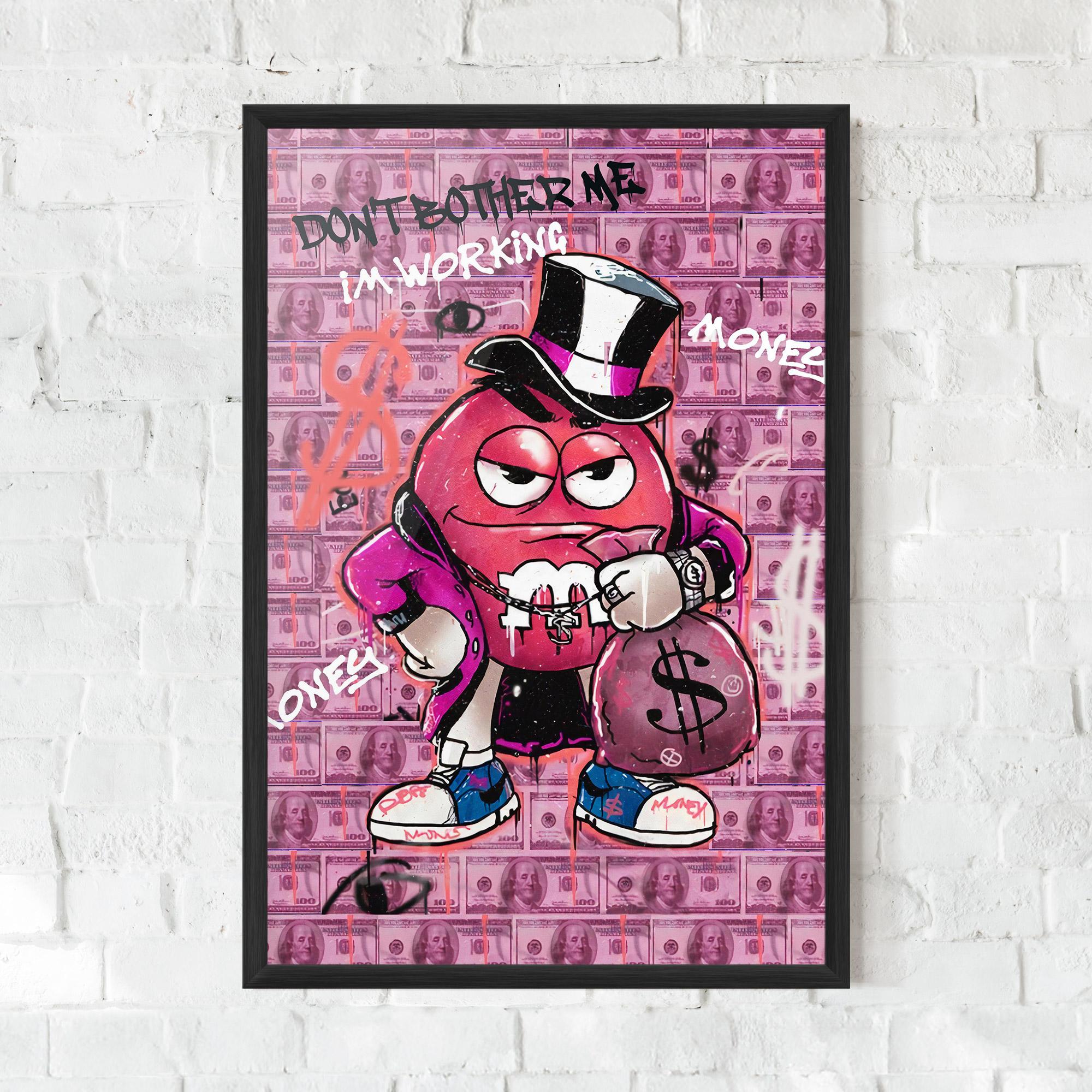 Poster Înrămat Give Me Your Money mockup 0