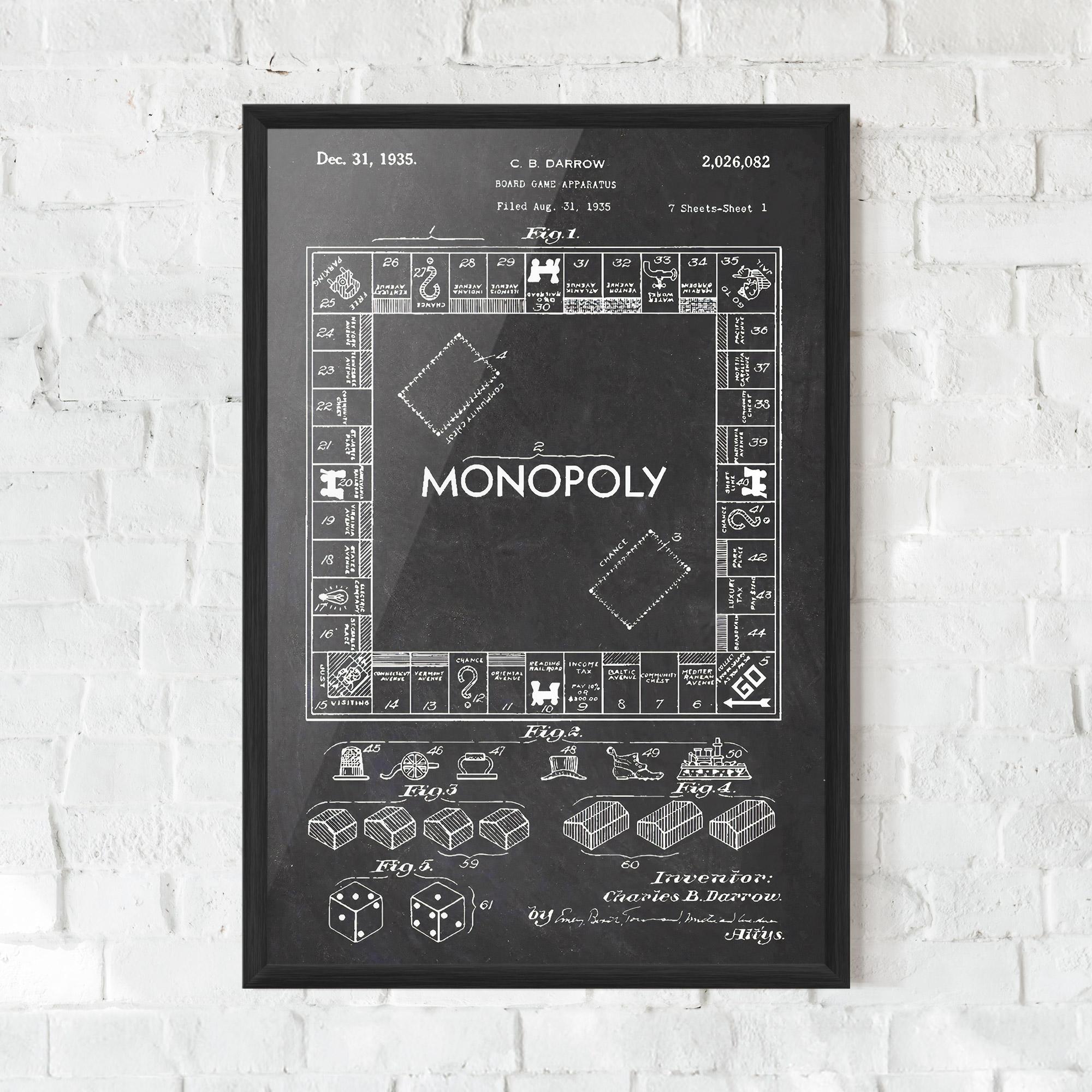 Poster Înrămat Monopoly Board mockup 0