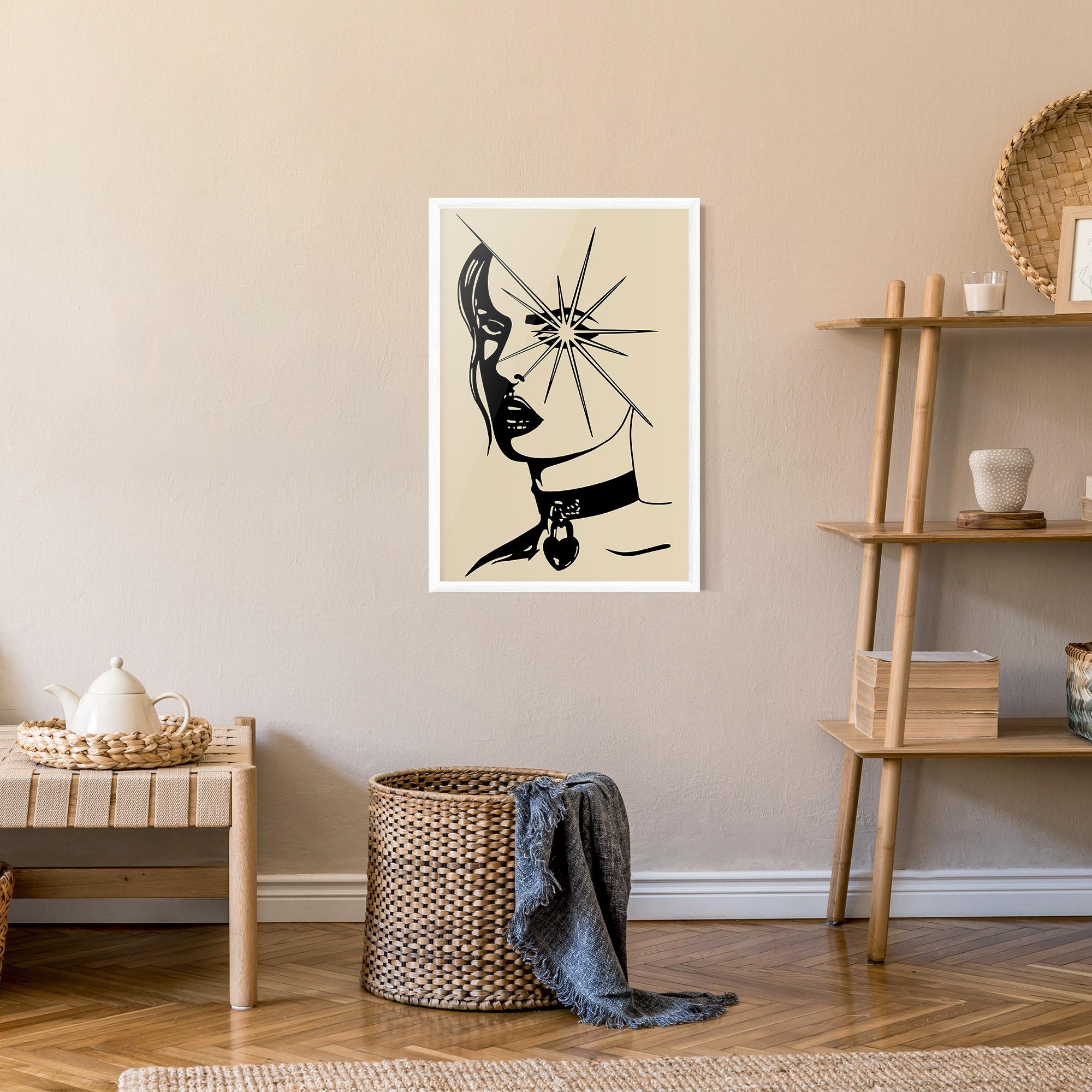 Poster Înrămat Woman Vision Star mockup 9