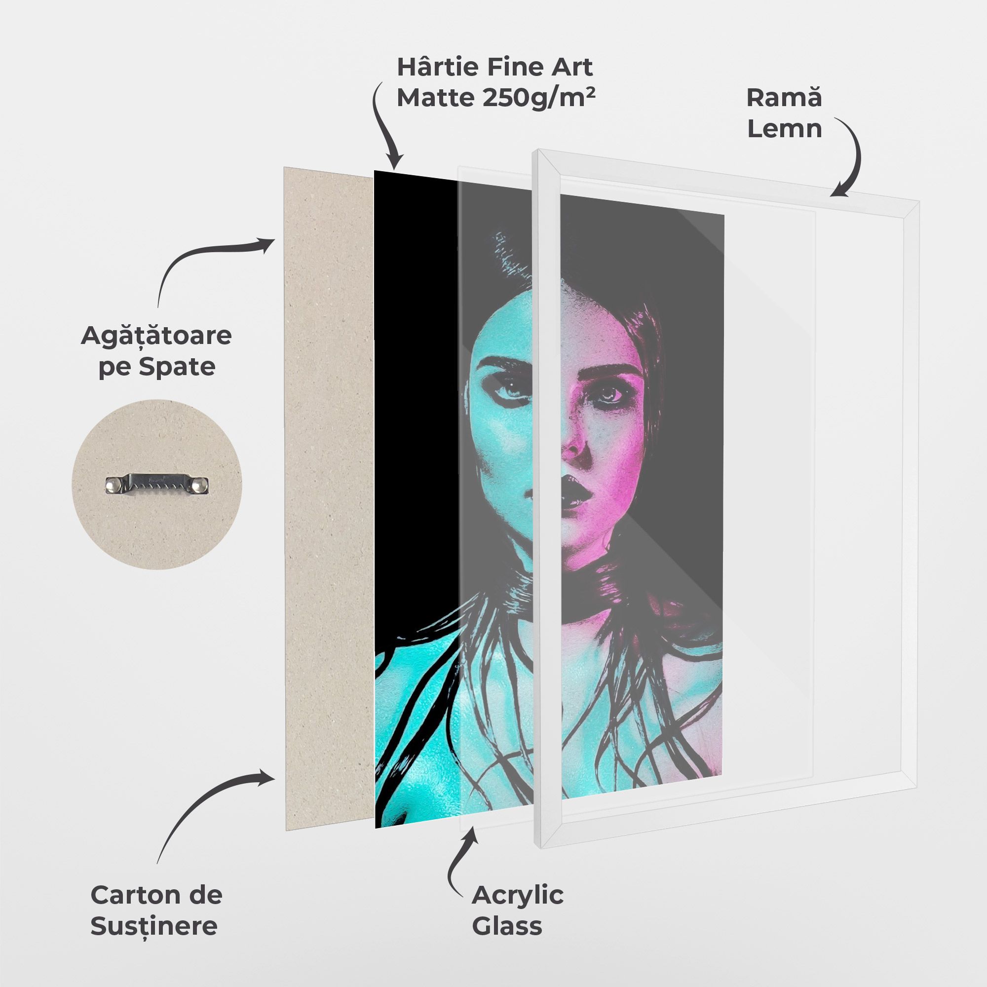 Pink Blue Light Girl mockup 1