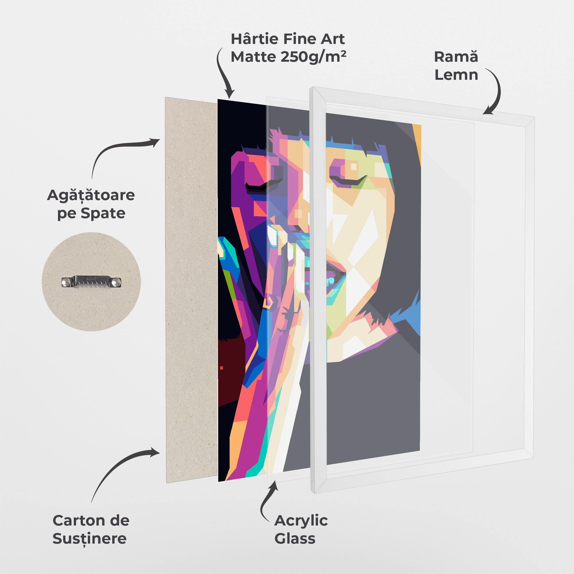 Polygonal Pretty Girl mockup 1