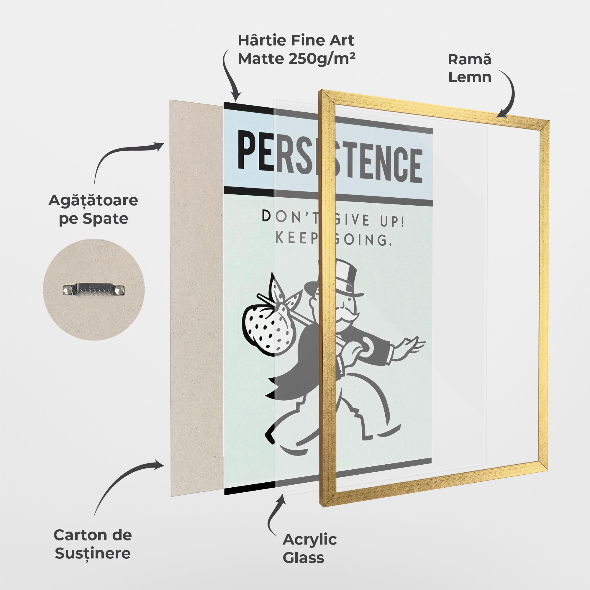 Poster Înrămat Persistence mockup 1